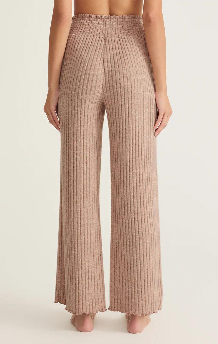 Z Supply Dawn Lux Rib Pant in Iced Coffee Product Image