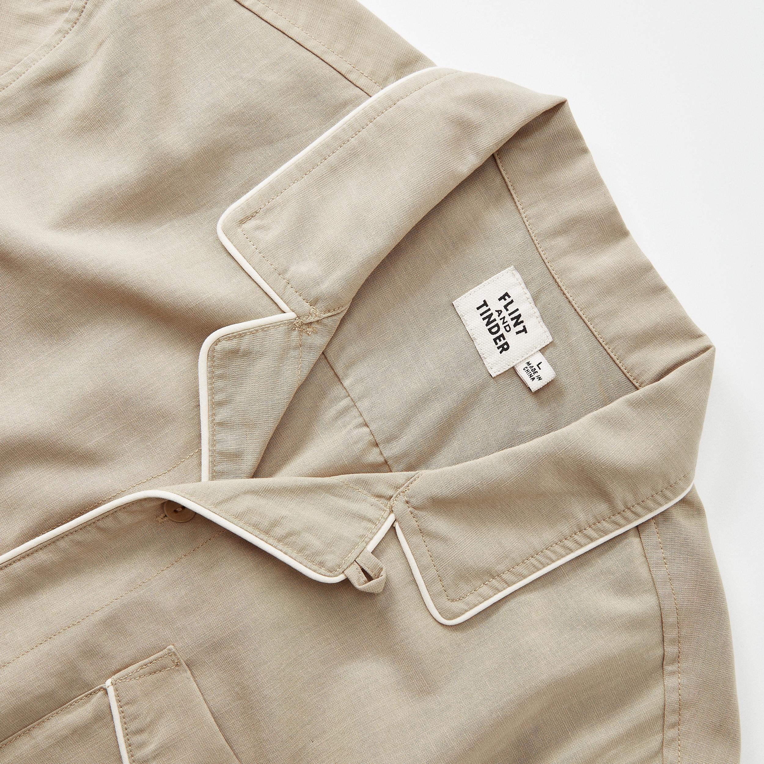 Camp Collar Tipped Short Sleeve Shirt Product Image