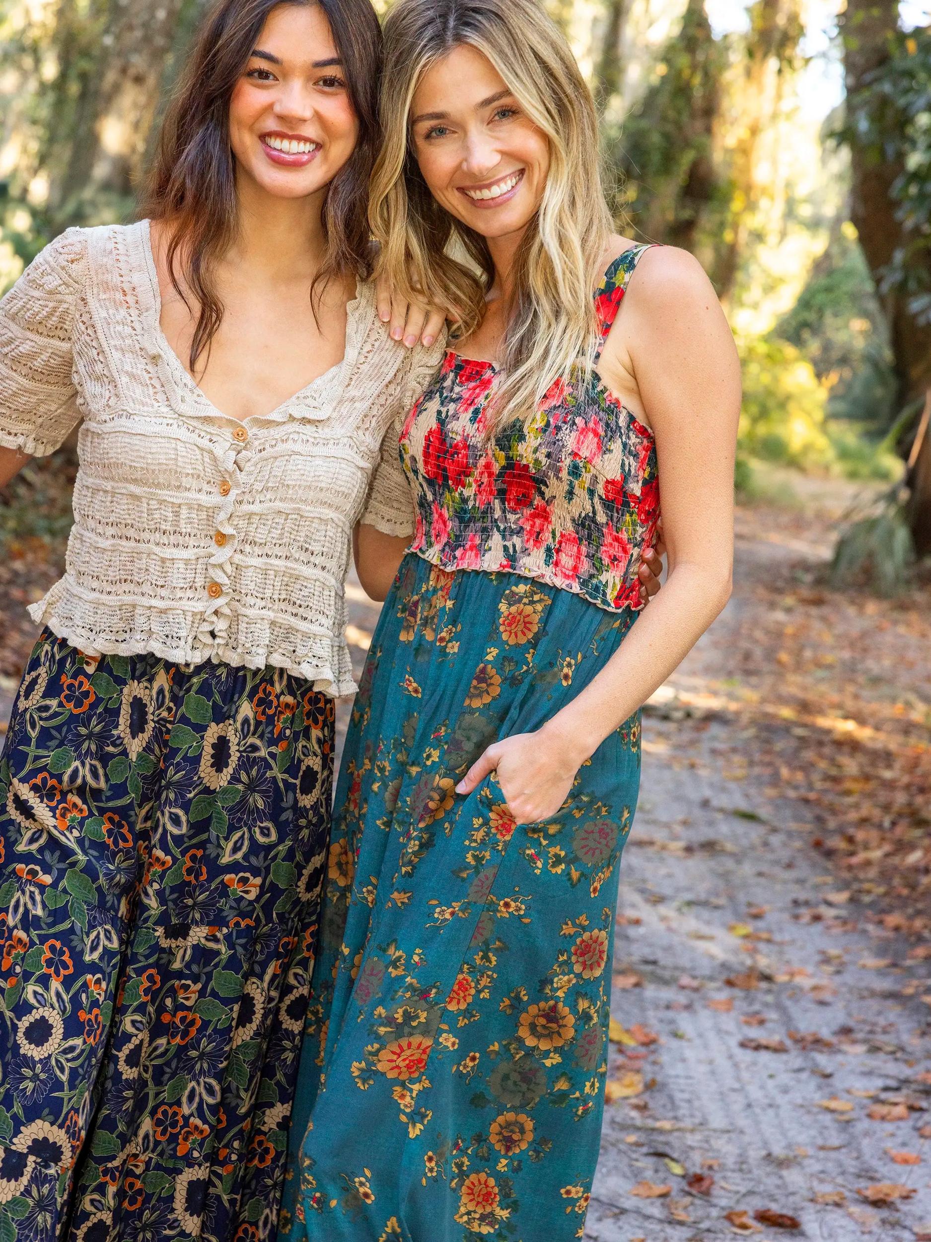 Sedona Jumpsuit - Teal Mixed Floral Product Image