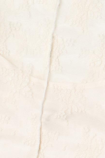 Floral Lace Mesh Tee With Cami Product Image