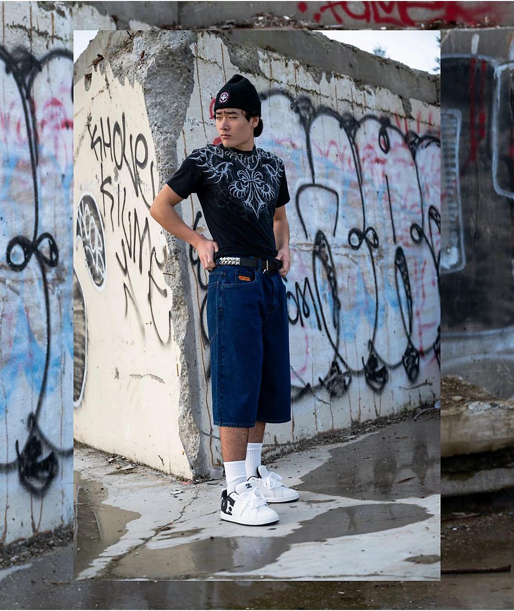 DC Court Graffik White & Black Skate Shoes Product Image