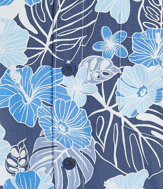 Tommy Bahama IslandZone Coconut Point Azul Escape Short Sleeve Woven Camp Shirt Product Image