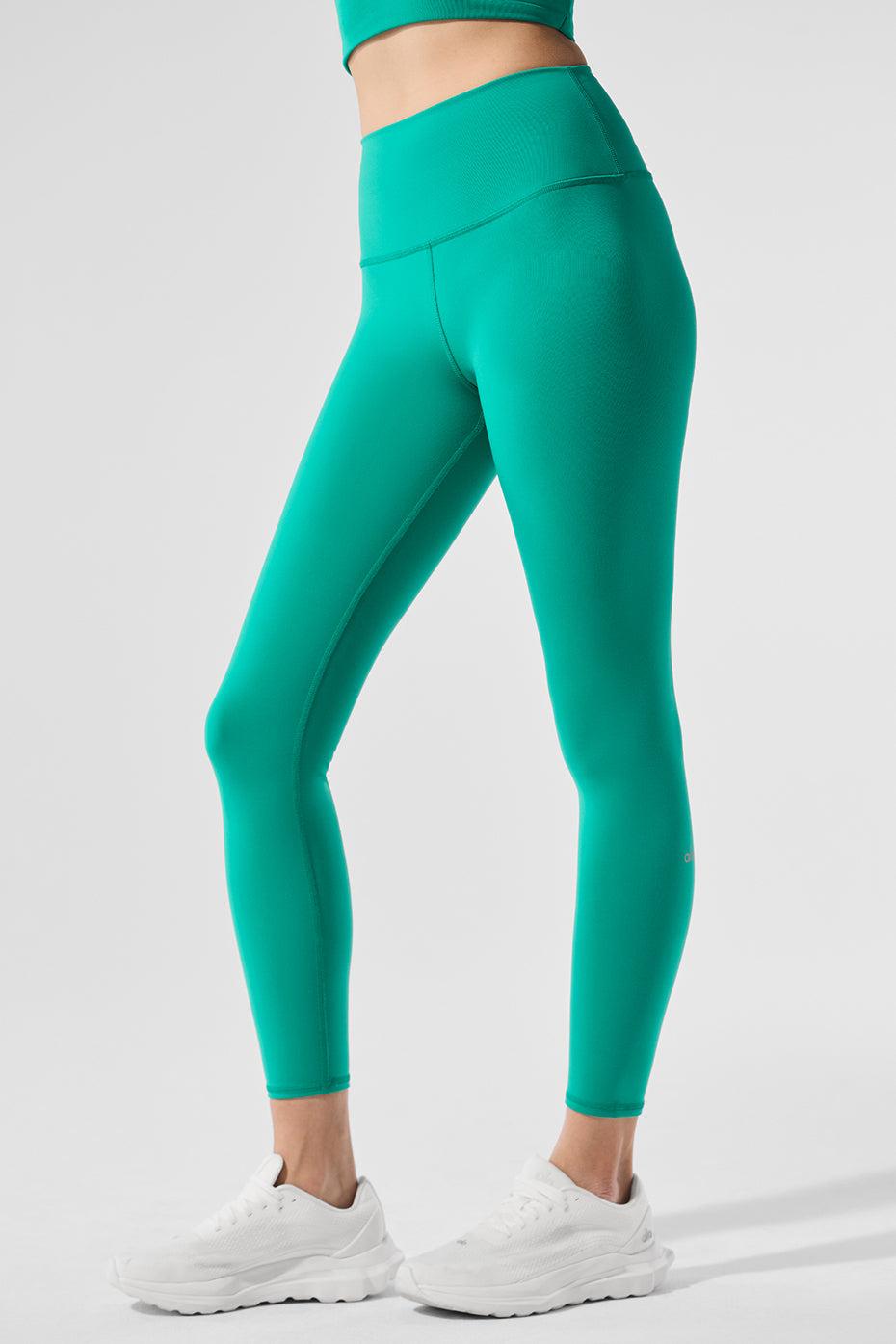 7/8 High-Waist Airbrush Legging - Spruce Green Product Image