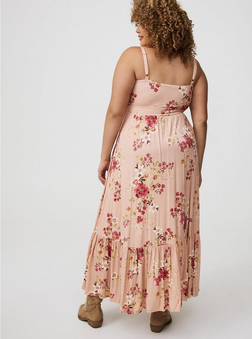 Maxi V-Neck Tiered Dress Product Image