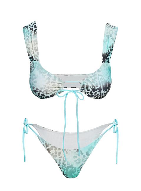 Missie Tie Side Bikini Bottom Leopard Product Image