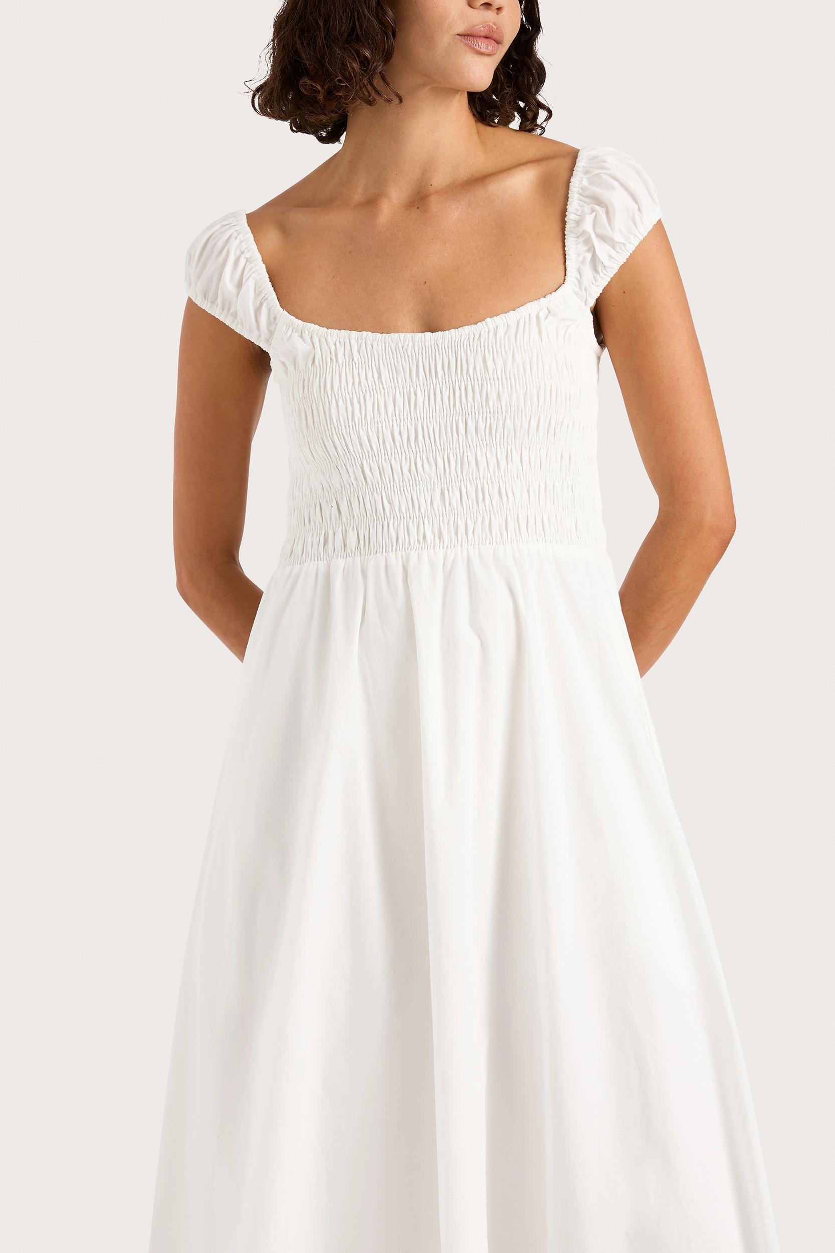 Lene Midi Dress White - Final Sale Product Image