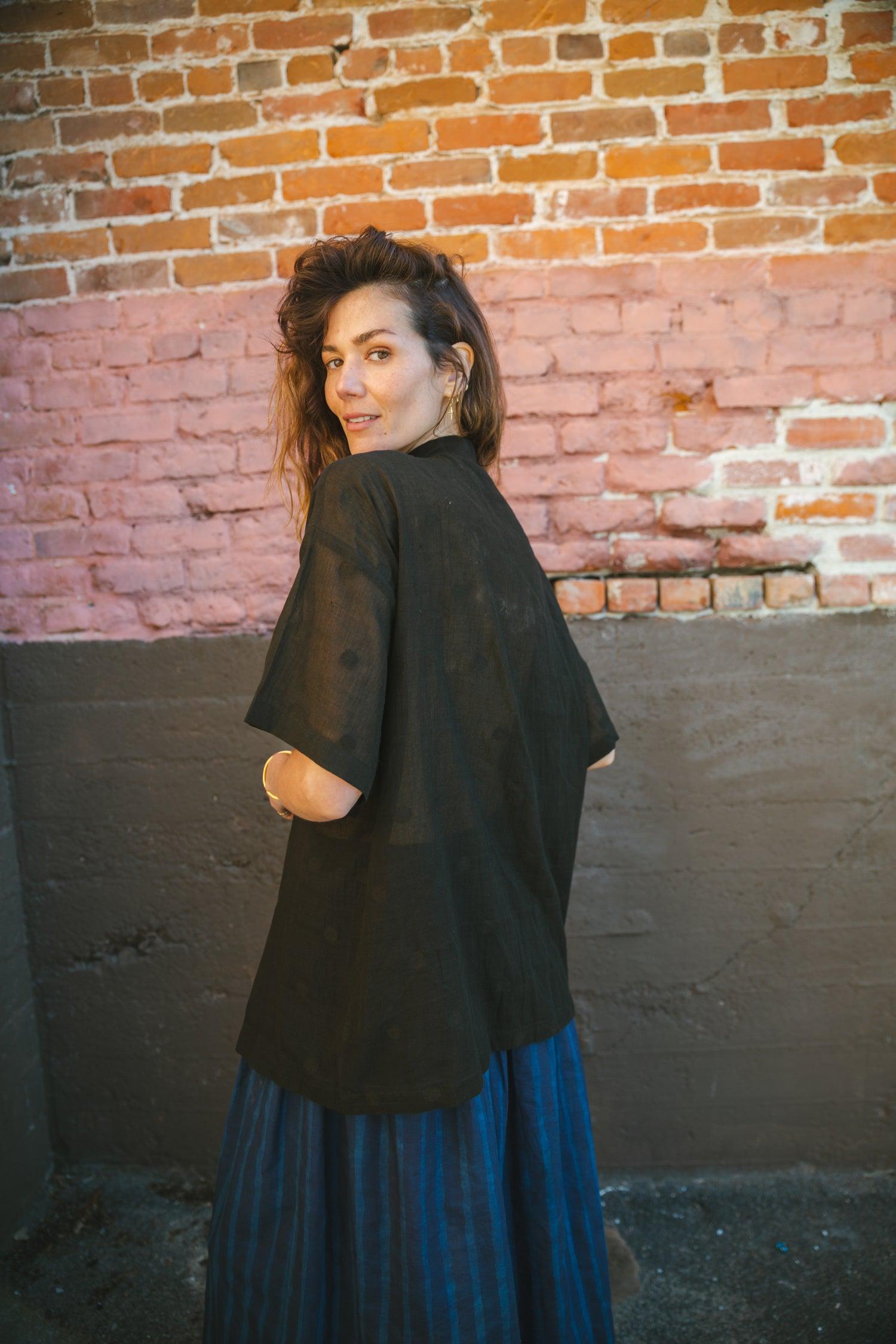 Vintage Navy Blue Skirt Product Image