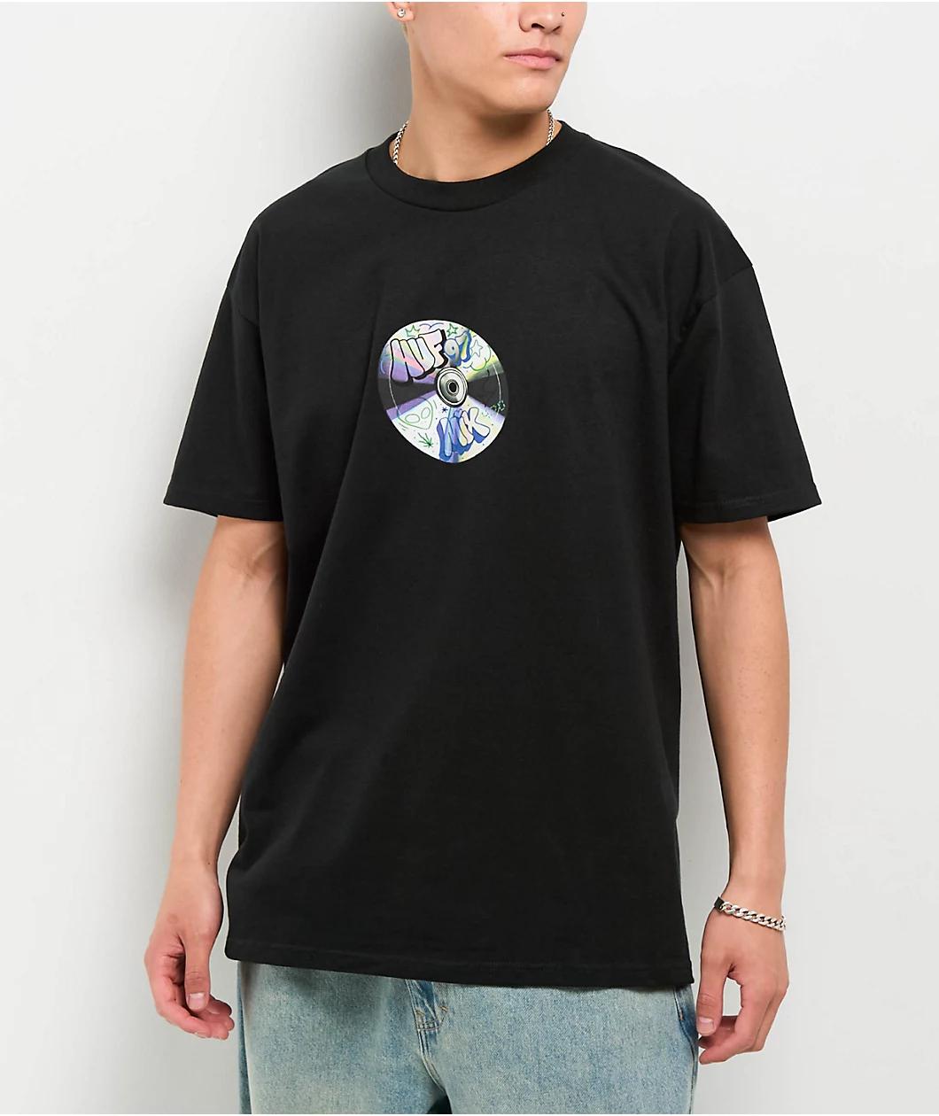 HUF Playlist Black T-Shirt Product Image
