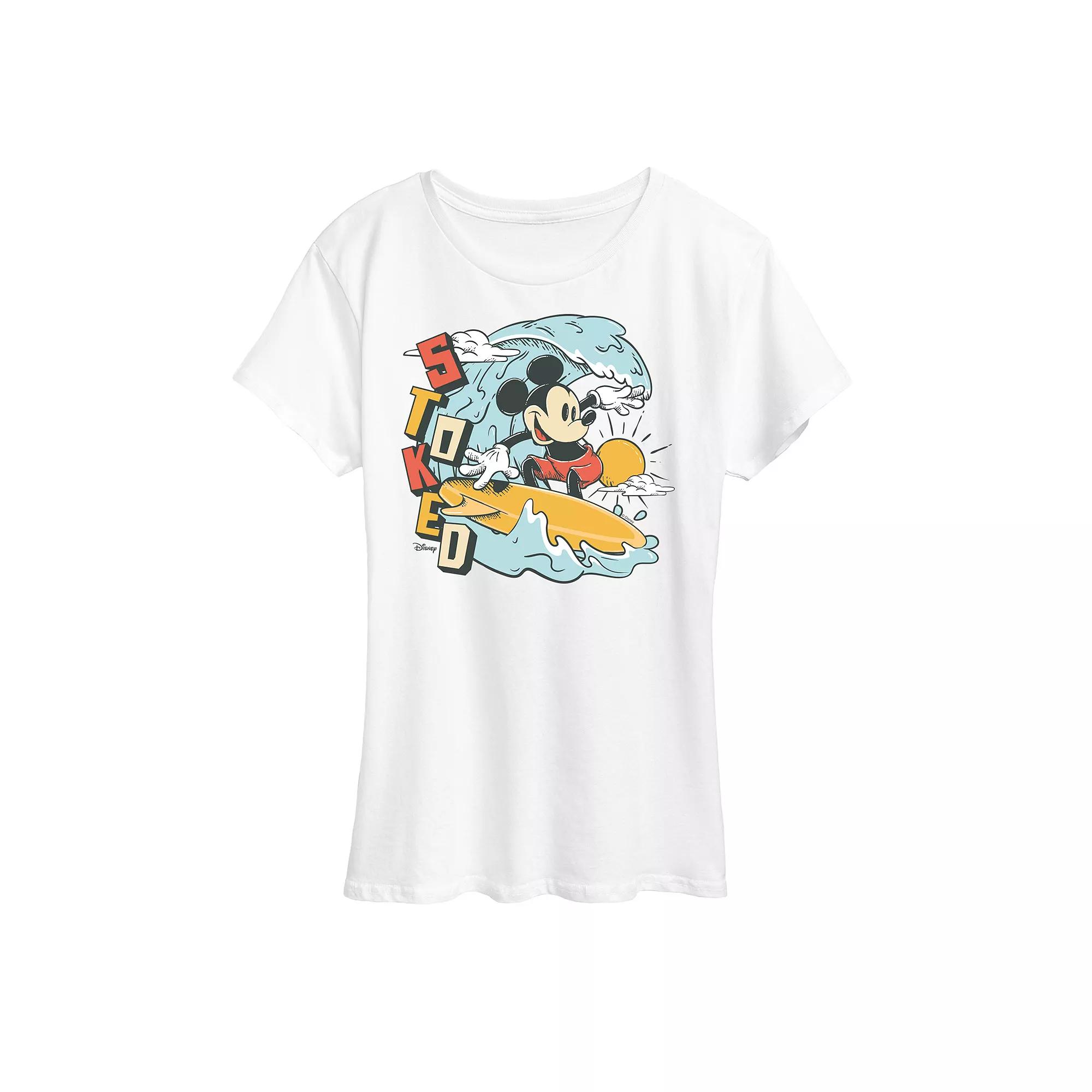 Disney's Mickey Mouse Women's Stoked Graphic Tee,  Product Image
