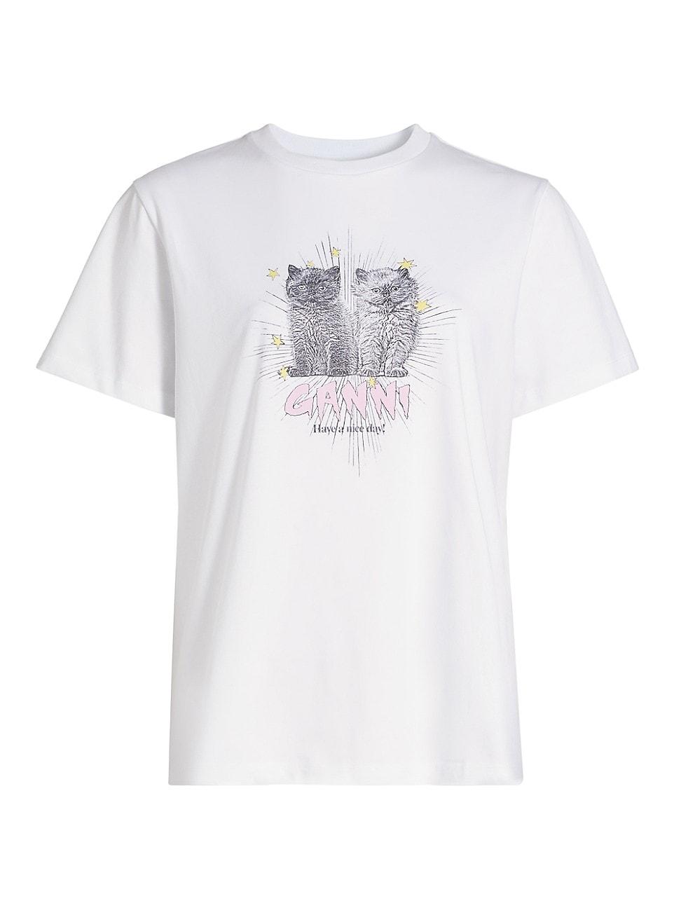 Womens Kittens Logo T-Shirt Product Image