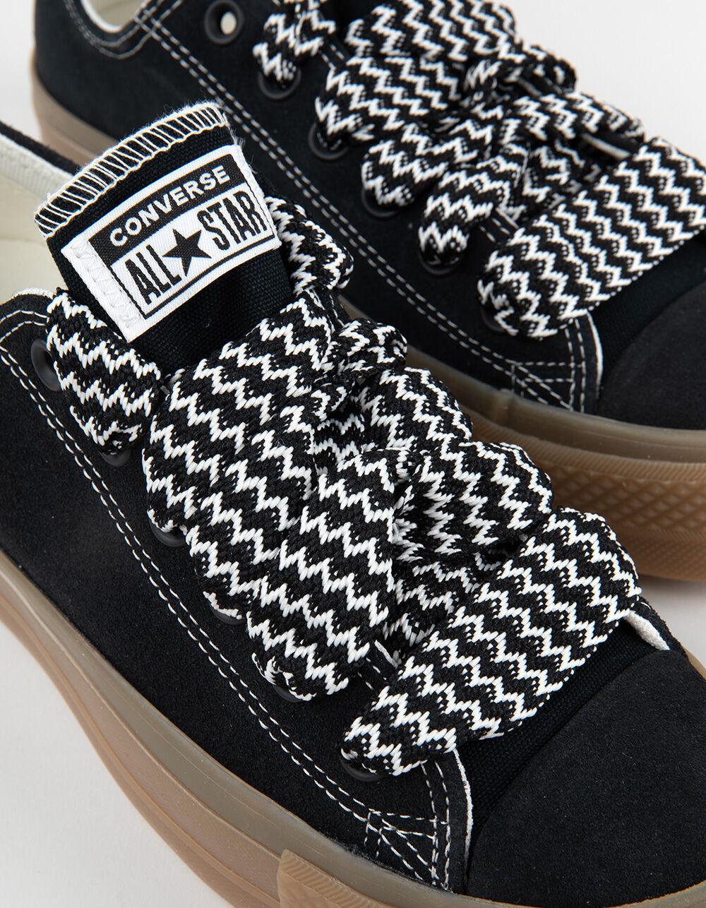 CONVERSE Chuck Taylor All Star Lift Platform Suede Womens Shoes - BLACK Product Image