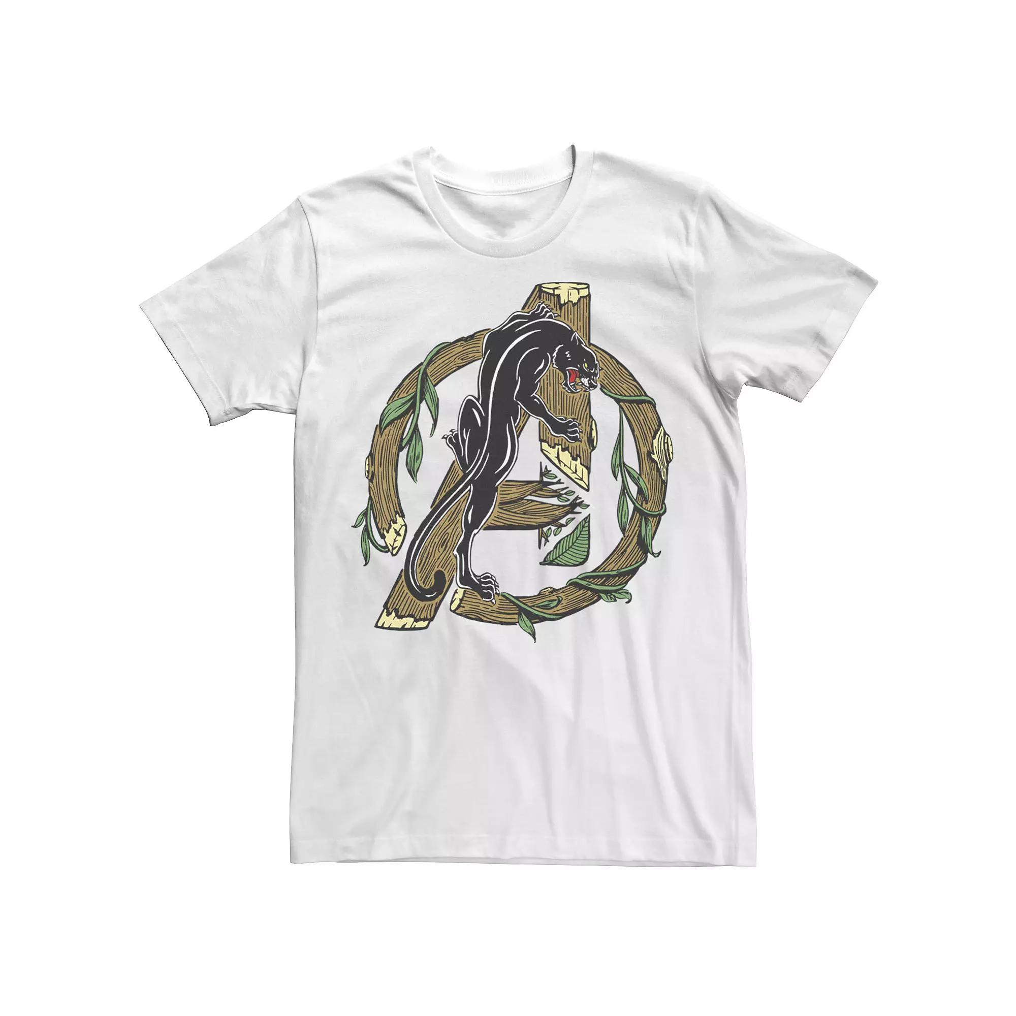 Men's Marvel Avengers Wooden Chest Logo Tee,  Product Image