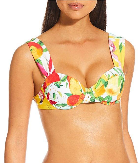 Antonio Melani Flamingos Underwire Bralette Swim Top Product Image