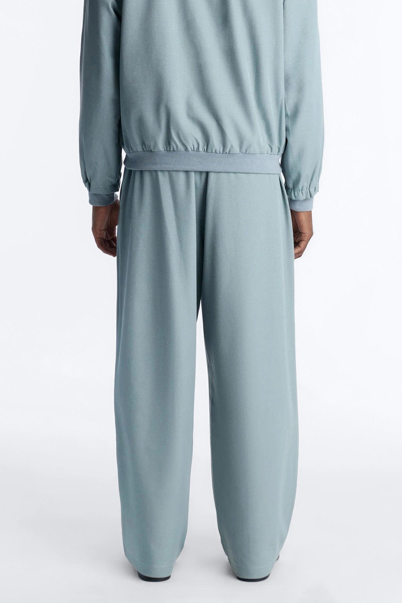 Baggy Pearson Wave Trouser - Blue Male Product Image