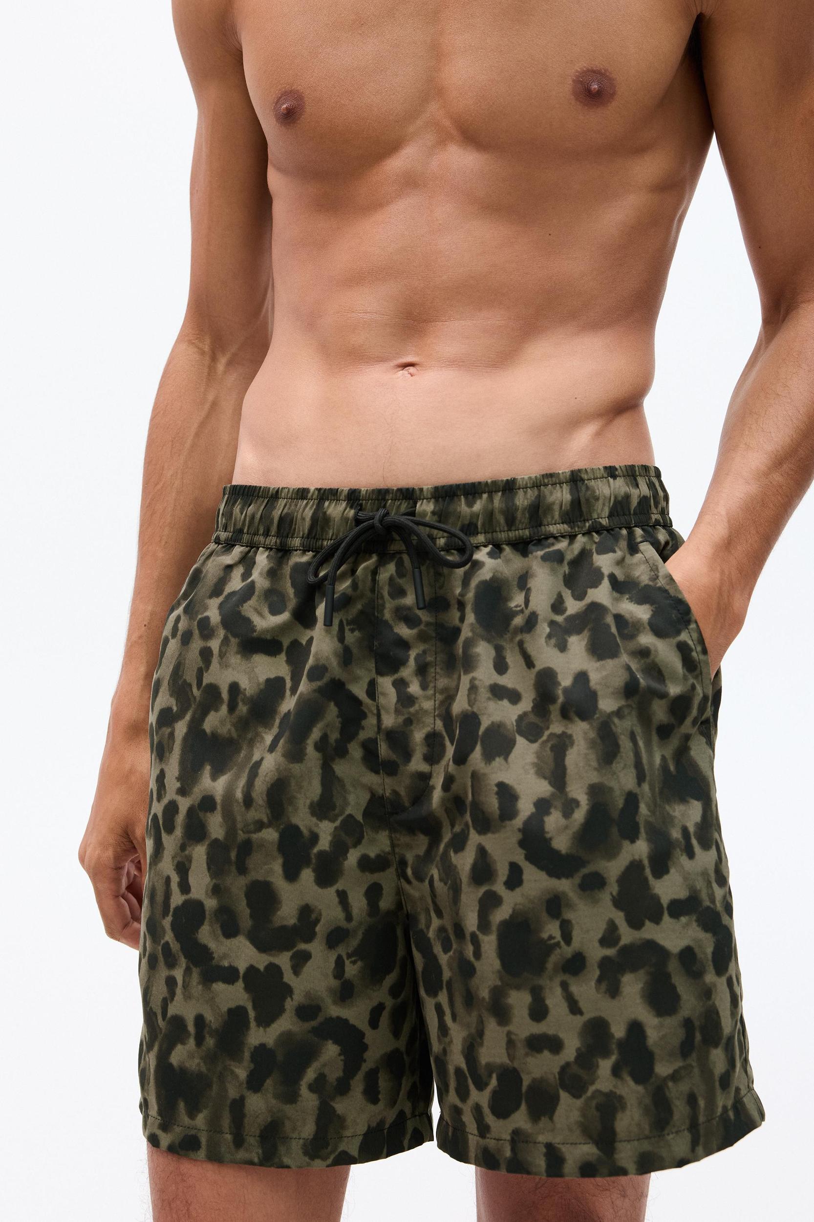 Leopard print board shorts Product Image