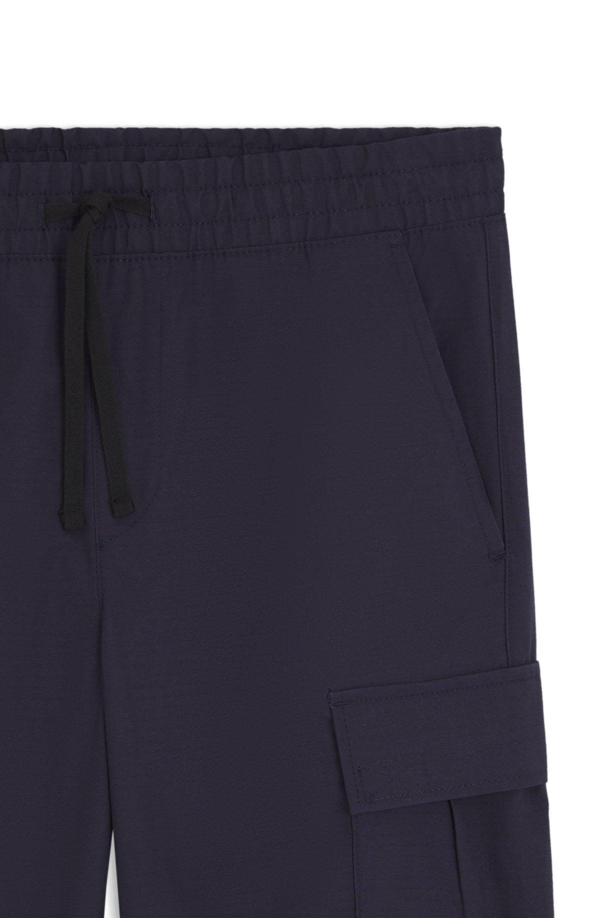 Relaxed-fit trousers in ripstop fabric Product Image