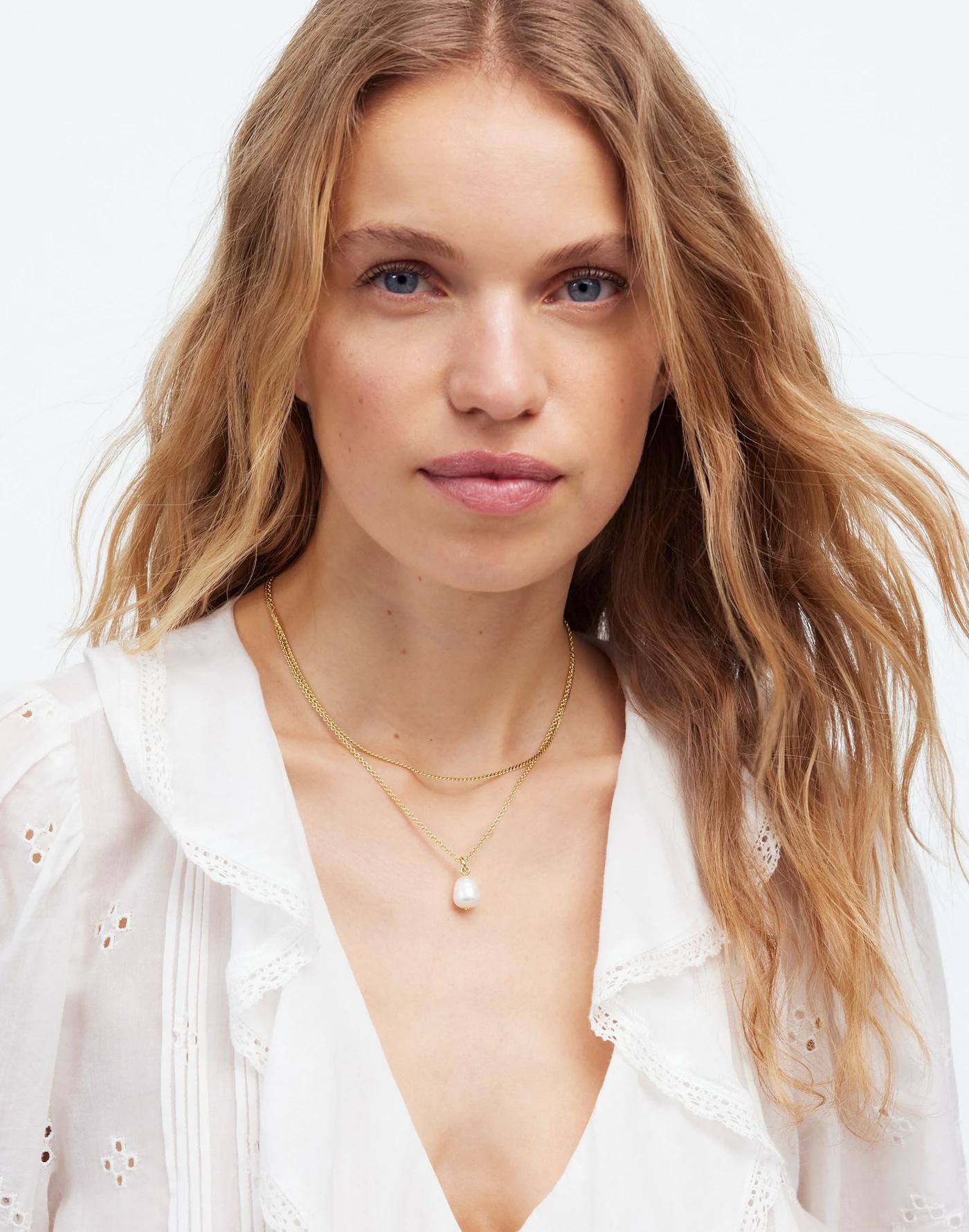 Two-Pack Freshwater Pearl Pendant Necklace Set Product Image