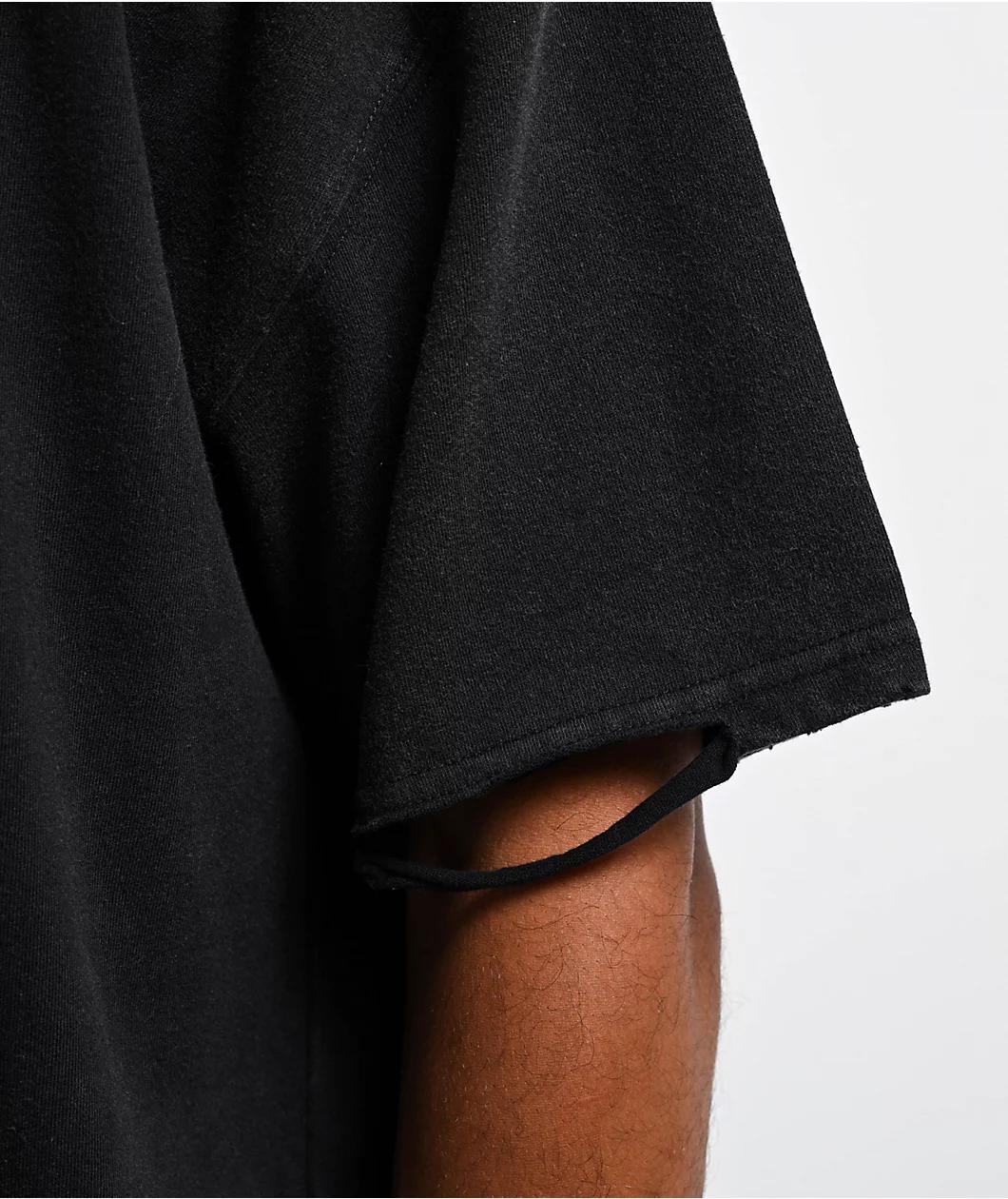 Broken Promises Blurred Vision Charcoal T-Shirt Product Image