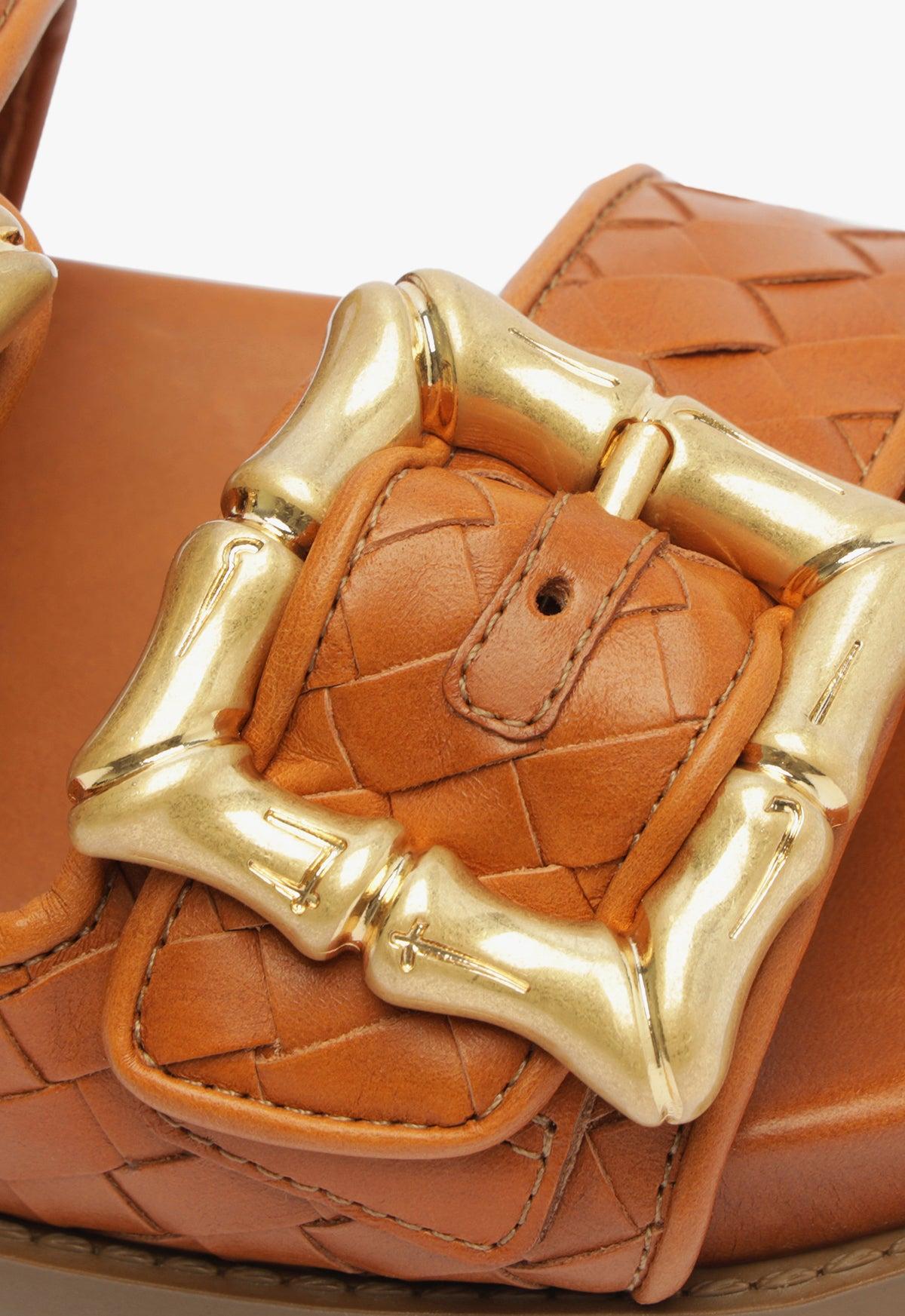 Enola Sporty Woven Leather Sandal Product Image