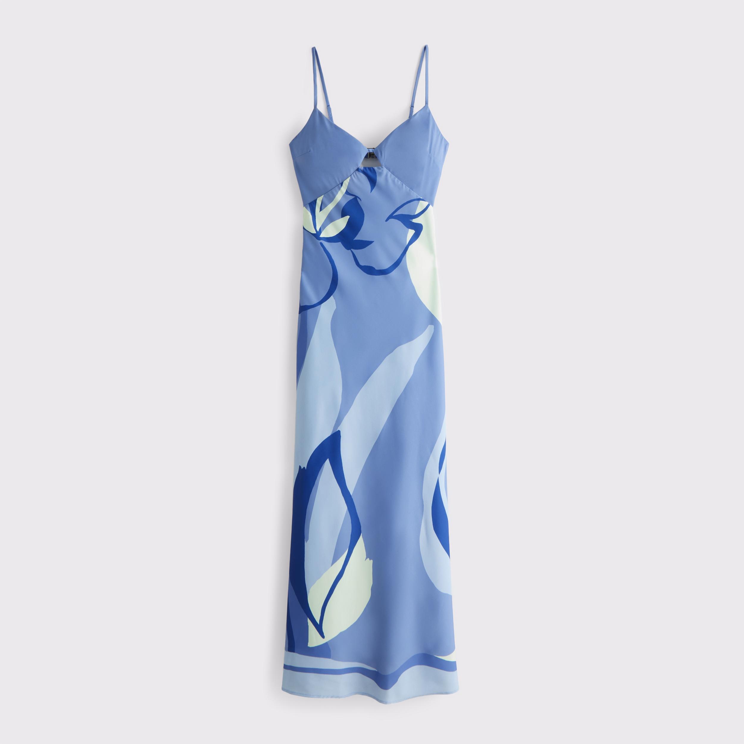 The A&F Julia Slip Cutout Maxi Dress Product Image