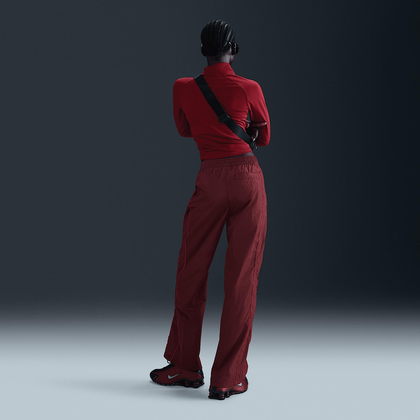 Womens Nike Windrunner High-Waisted Woven Open-Hem Pants Product Image