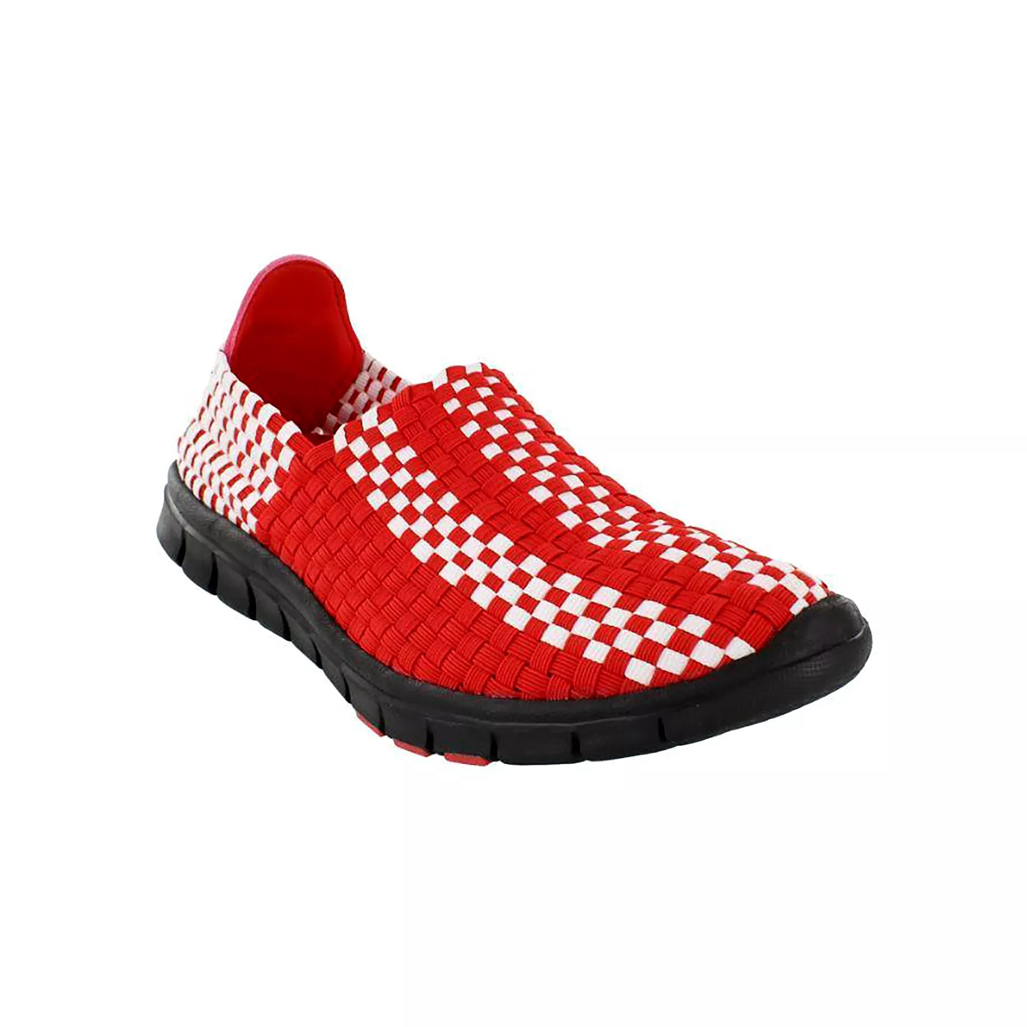 Nebraska Cornhuskers Woven Slip-On Unisex Shoes, Women's, Size: 7, Team Product Image