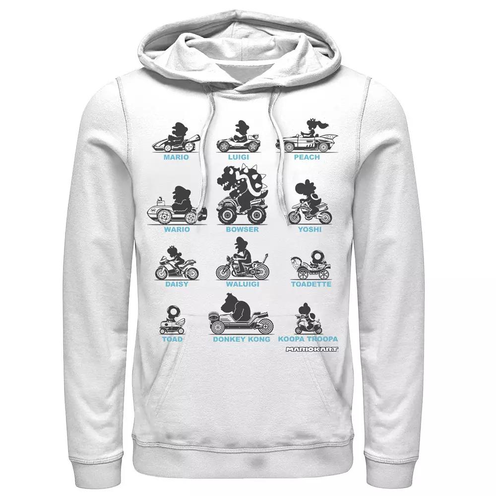 Men's Nintendo Mario Kart Silhouette Racers Hoodie,  Product Image