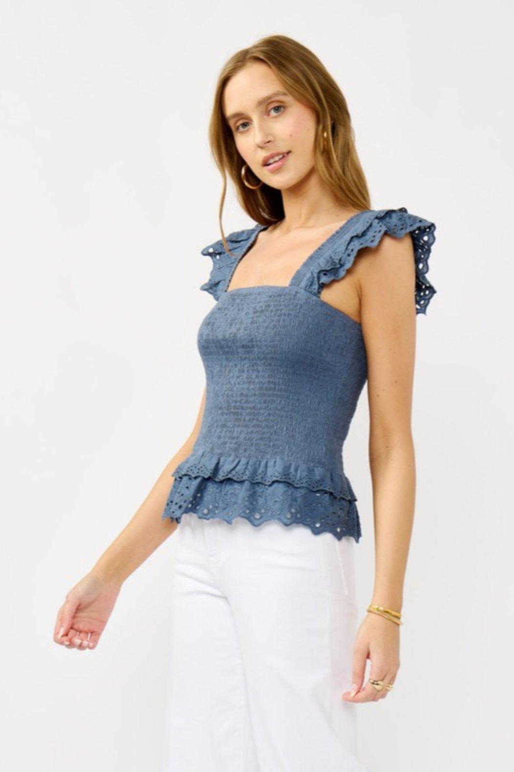 Smocked Ruffle Top Product Image