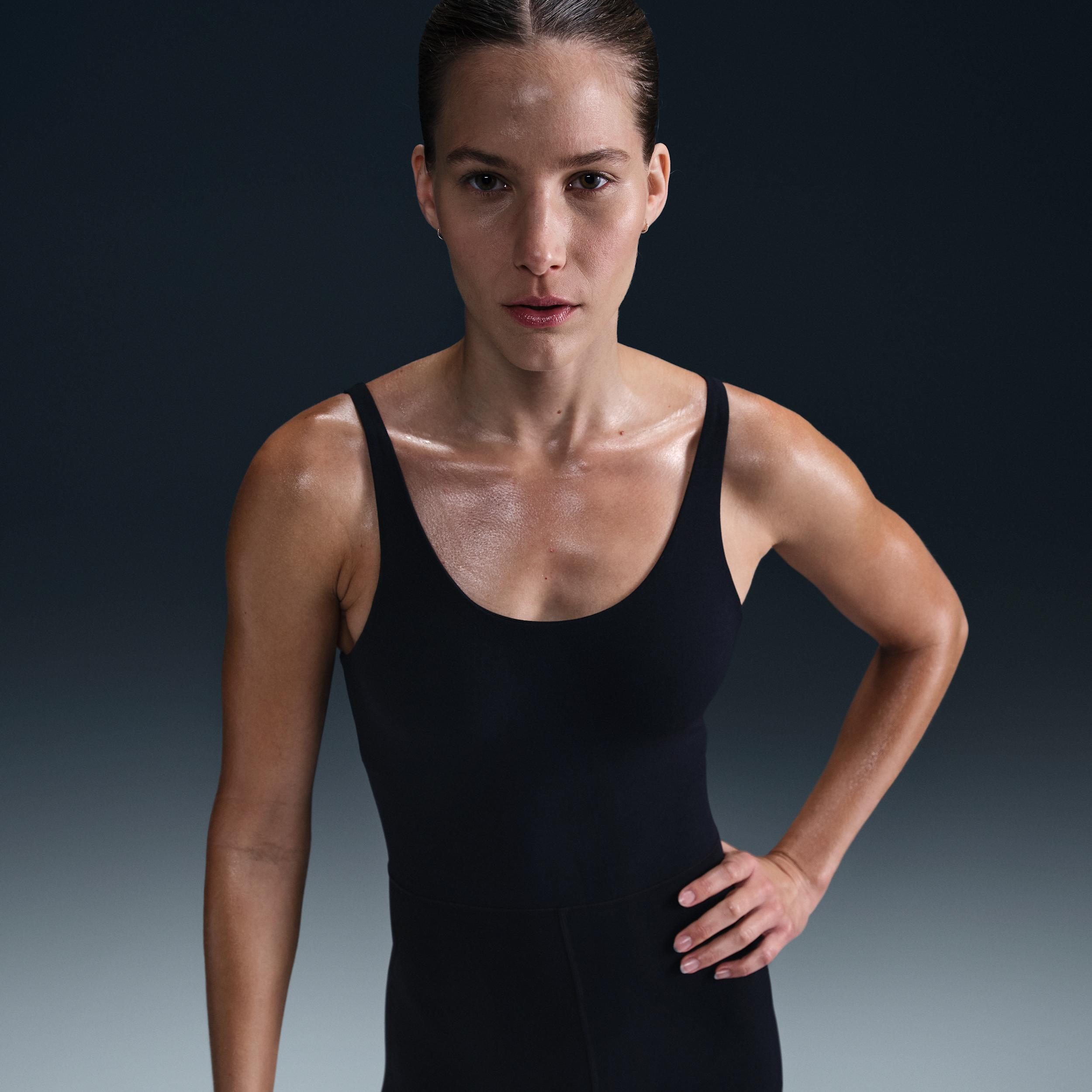 Nike Womens Zenvy Dri-FIT 7/8 Bodysuit | HJ1084-010 Product Image