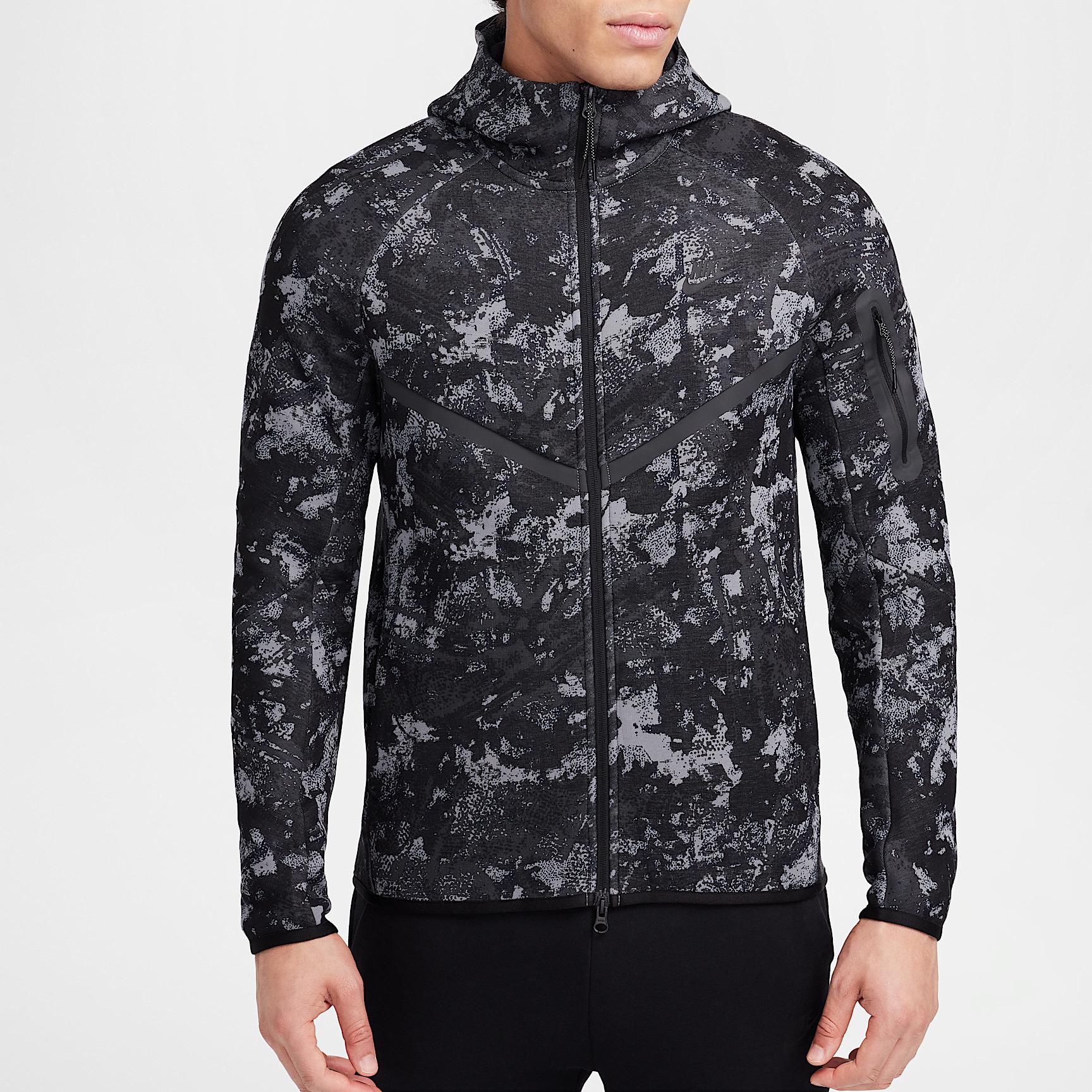 Nike Mens Tech Windrunner Fleece Full-Zip Hoodie | HV5055-060 Product Image