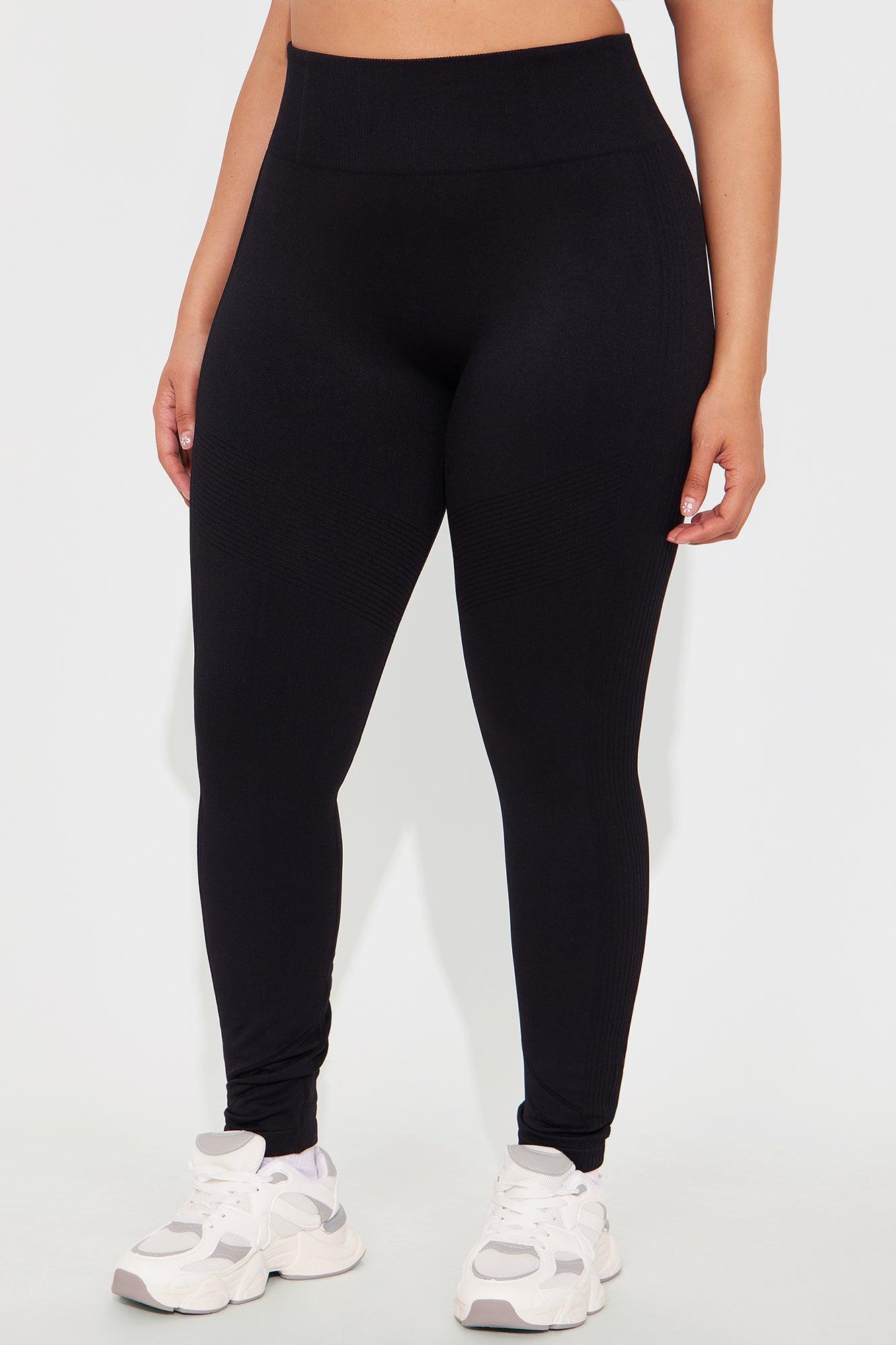 Good Stretch Seamless Active Legging - Black Product Image