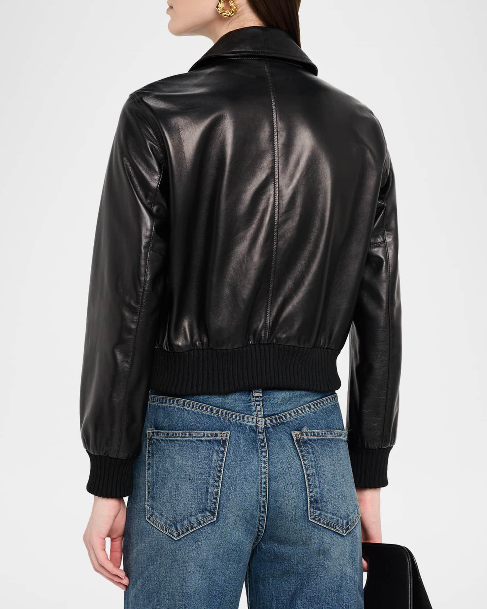 Redley Leather Bomber Jacket Product Image
