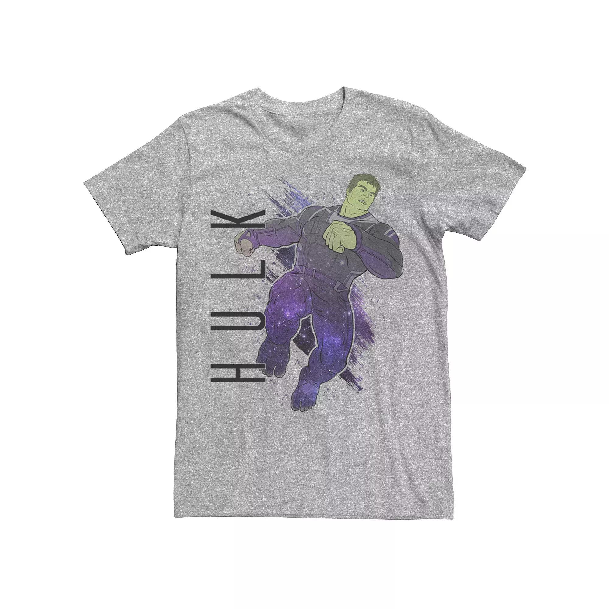 Men's Marvel Avengers Endgame Hulk Galaxy Painted Graphic Tee,  Product Image
