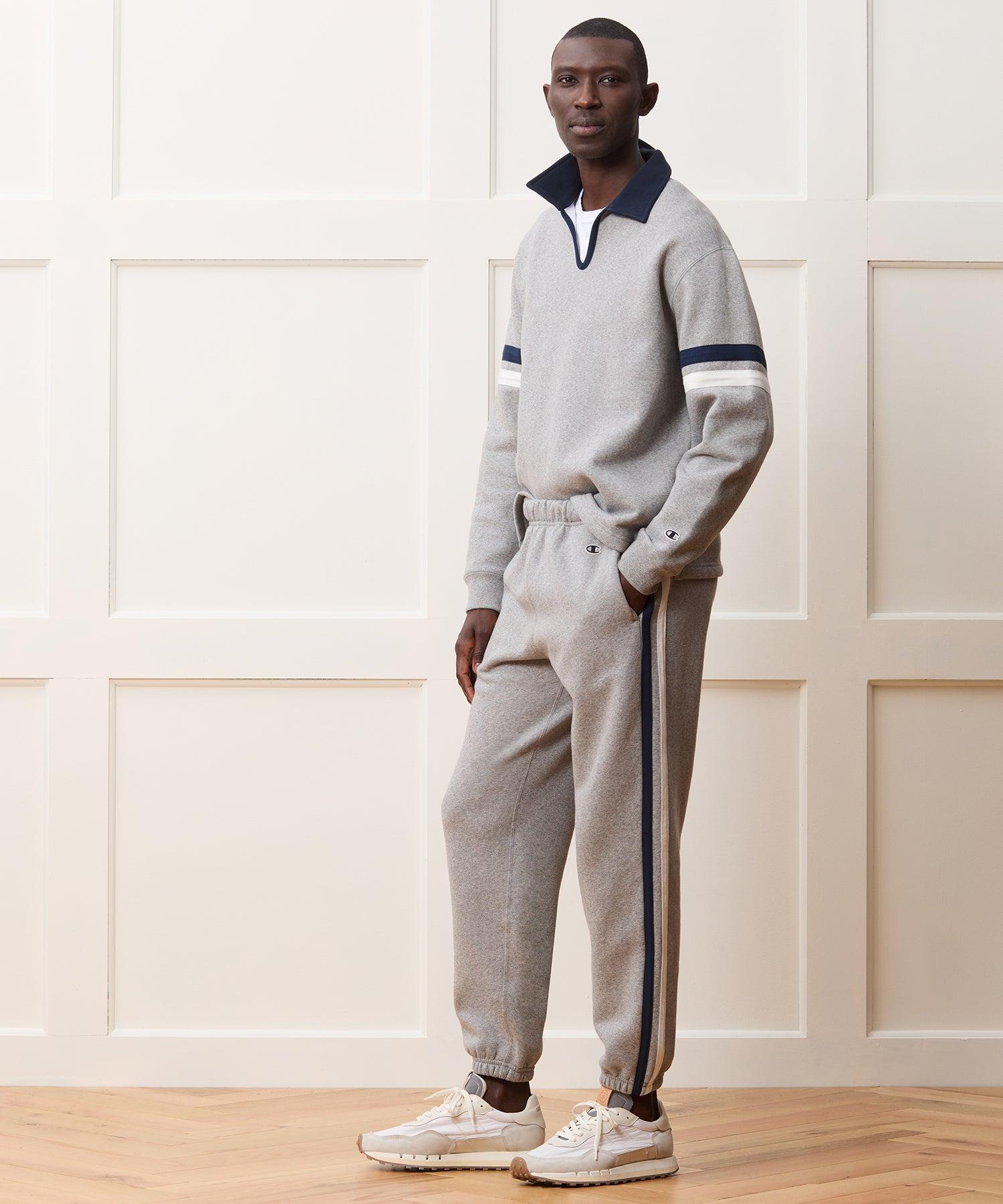 Champion Relaxed Fleece Striped Sweatpant Product Image