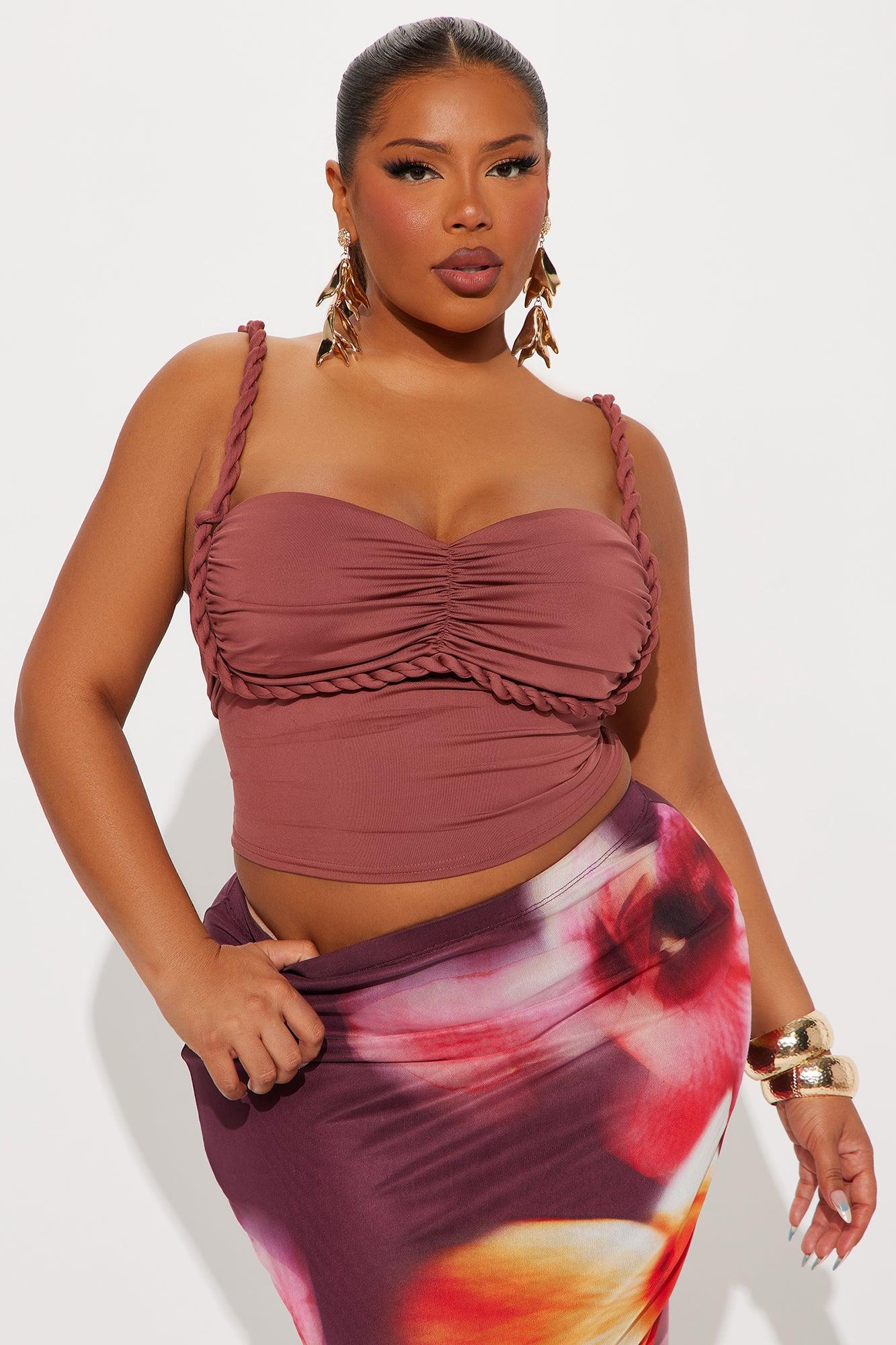 Mazie Cami Twist Top - Terracotta Female Product Image