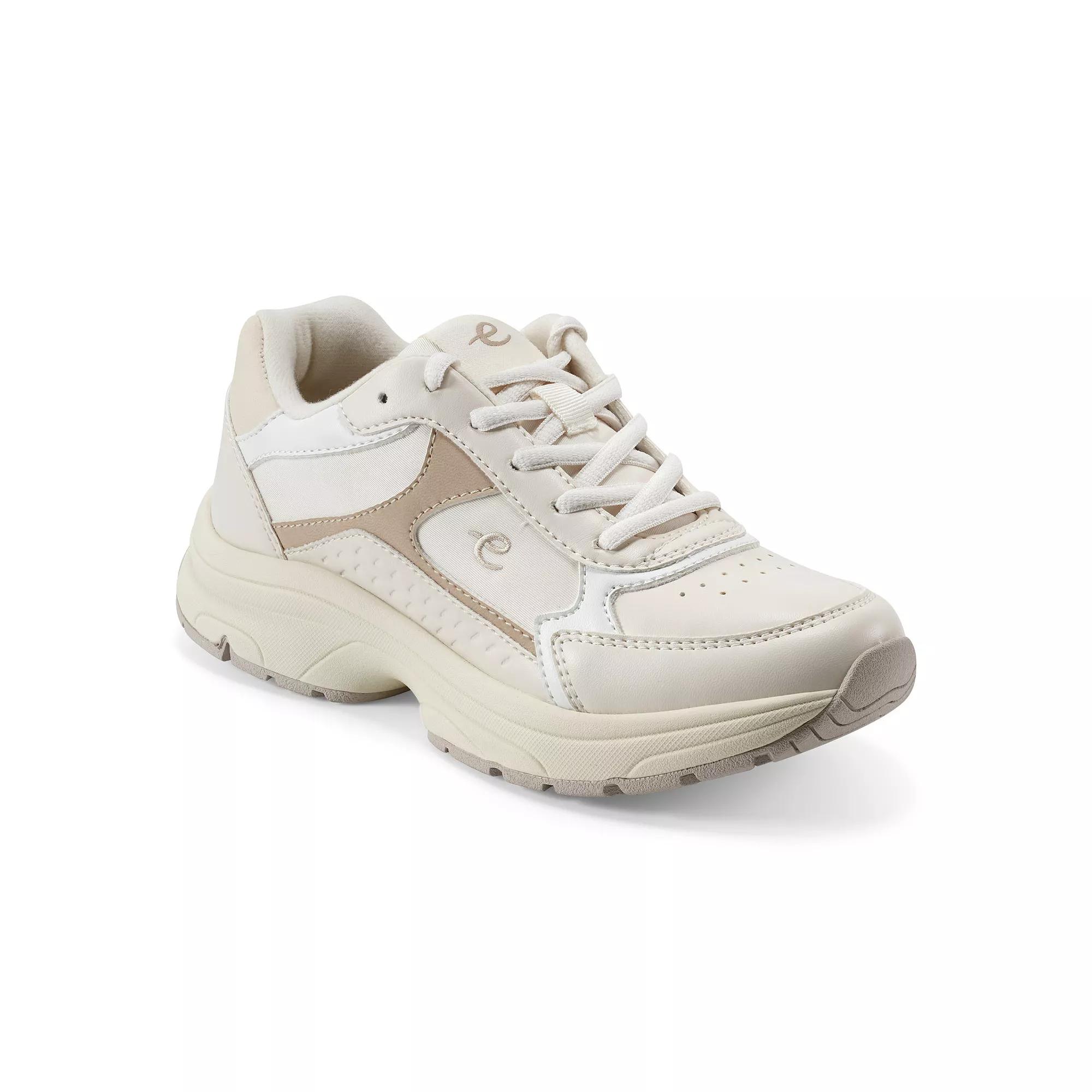 Easy Spirit Khari Women's Lace Up Sneakers, Size: 8.5, Ivory White Taupe Product Image