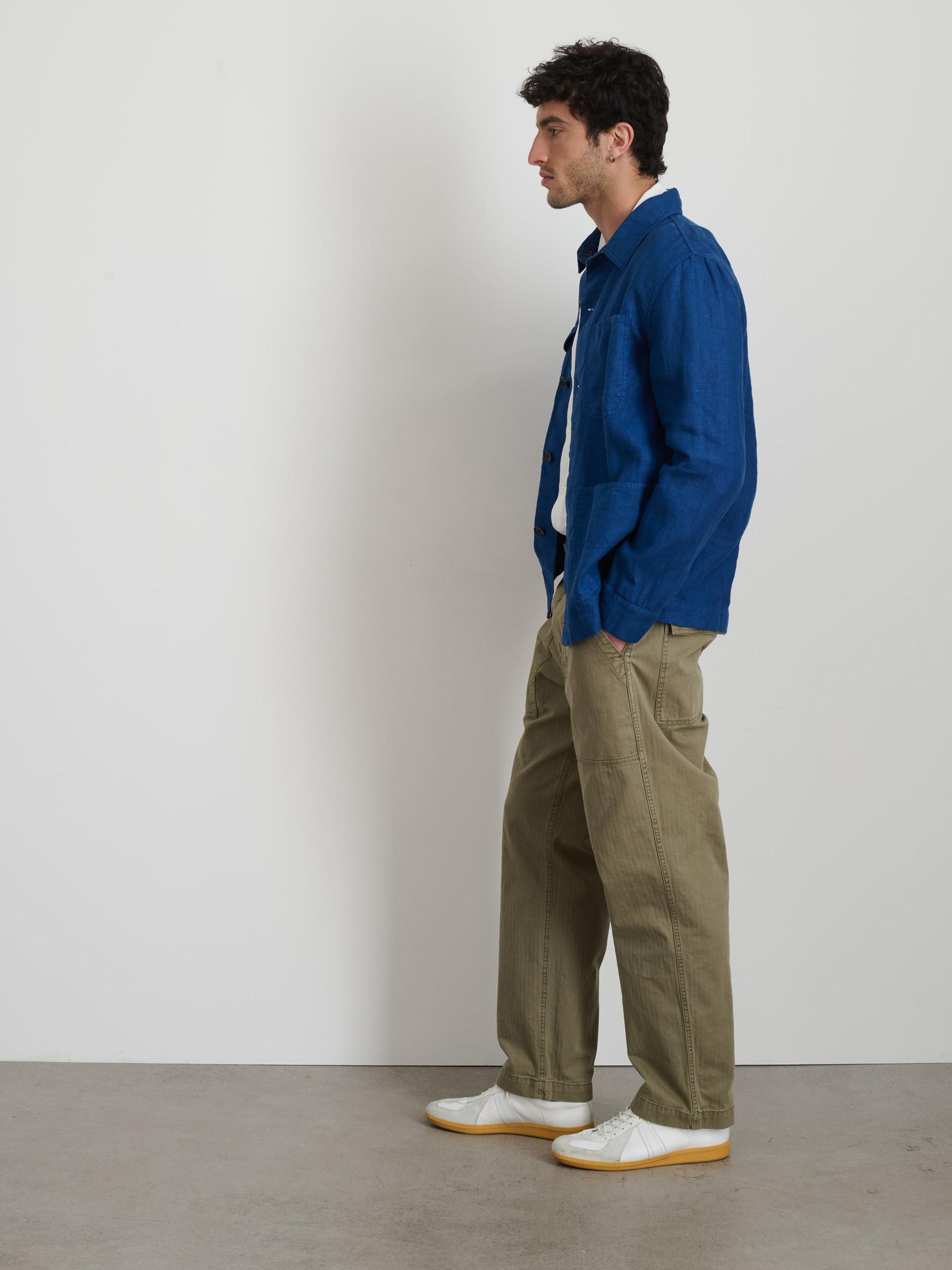 Garment Dyed Work Jacket in Linen Product Image