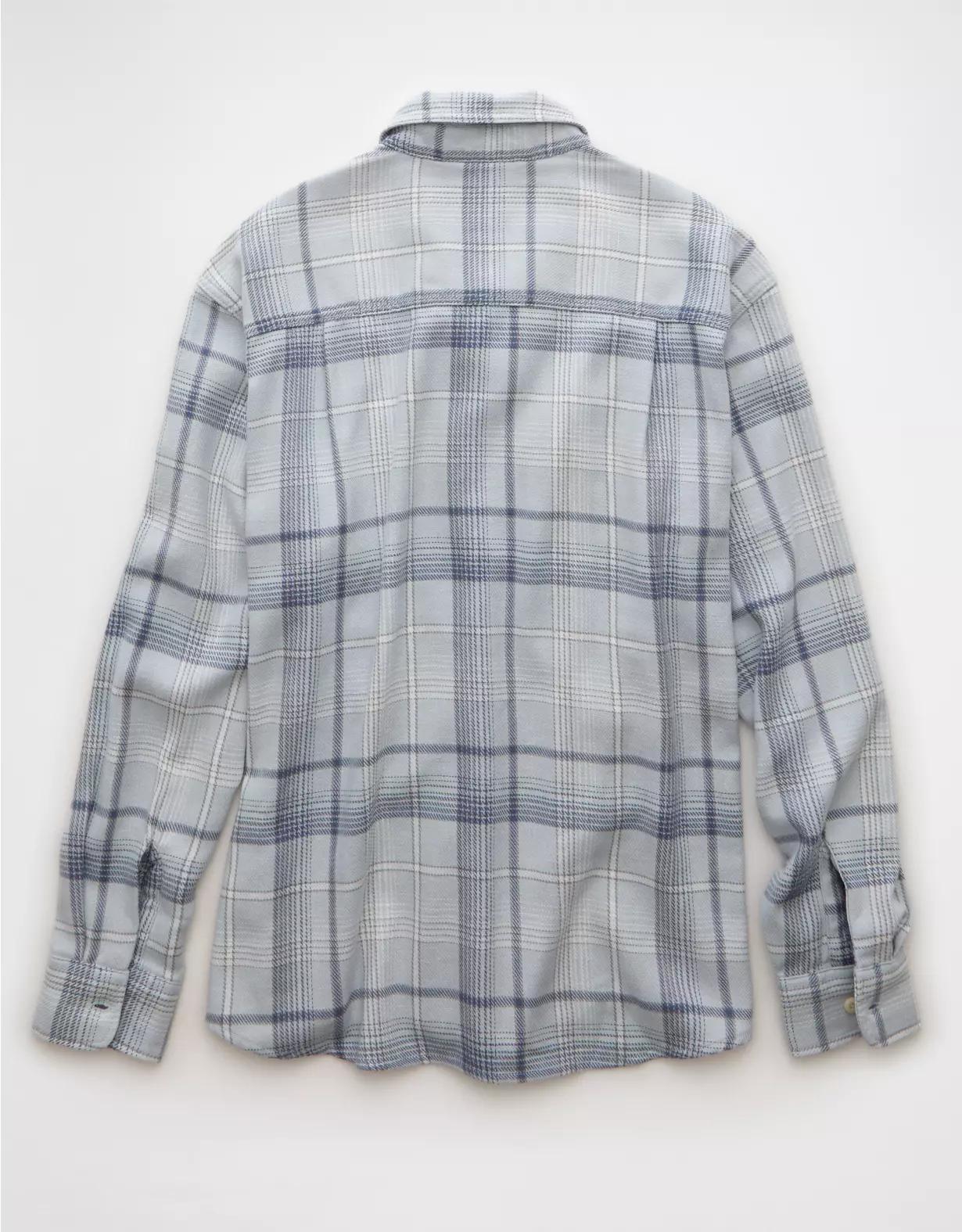 AE Textured Flannel Shirt Product Image