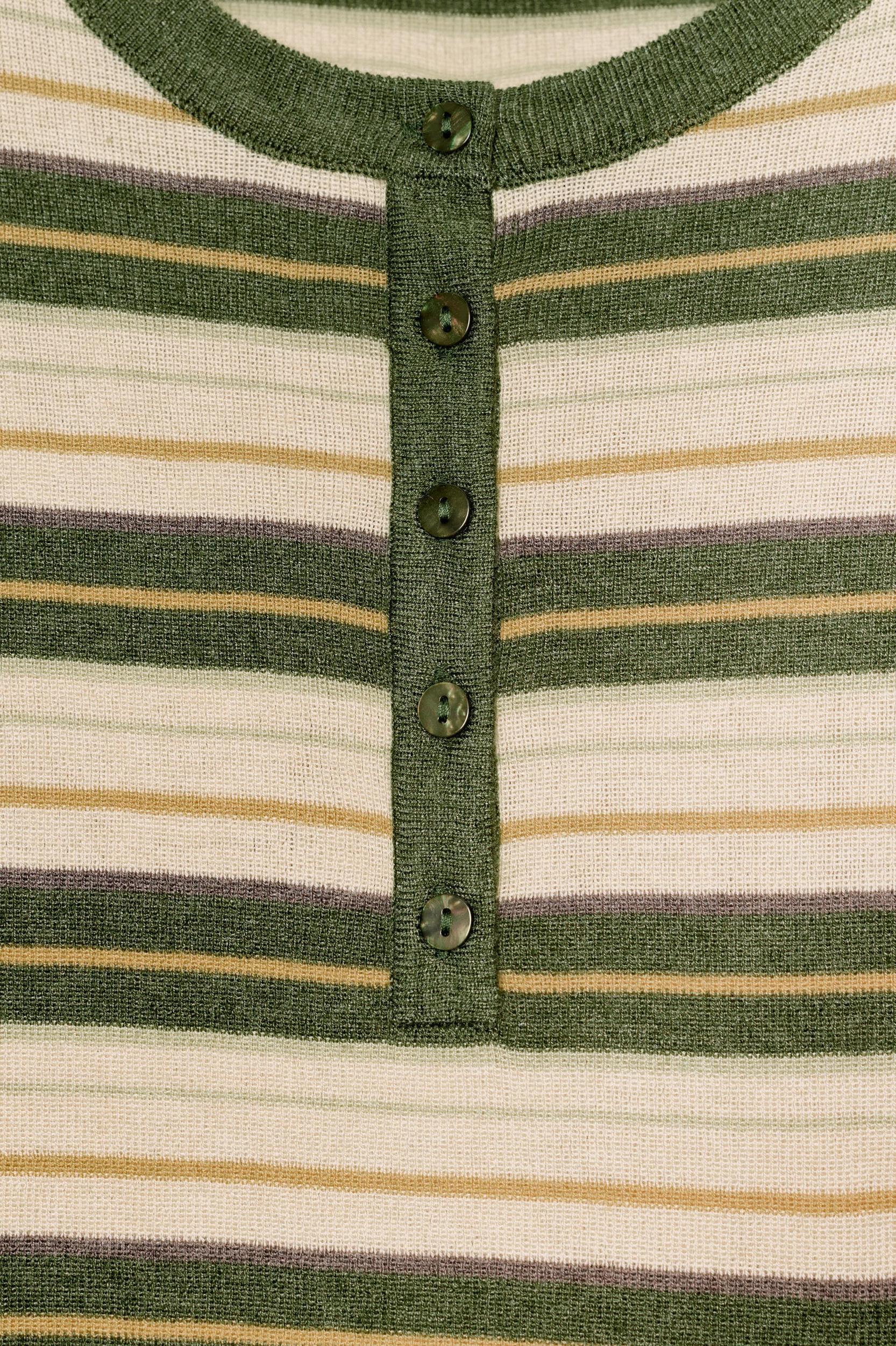 BUTTON KNIT SWEATER Product Image