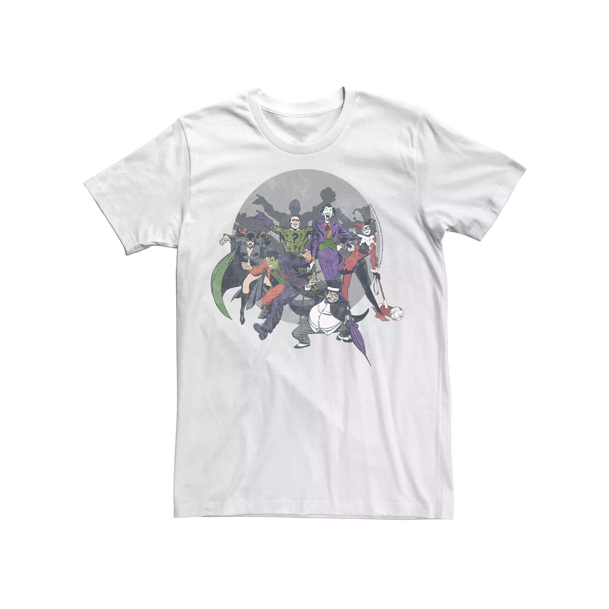 Men's Batman Villains Group Shot Poses Tee,  Product Image