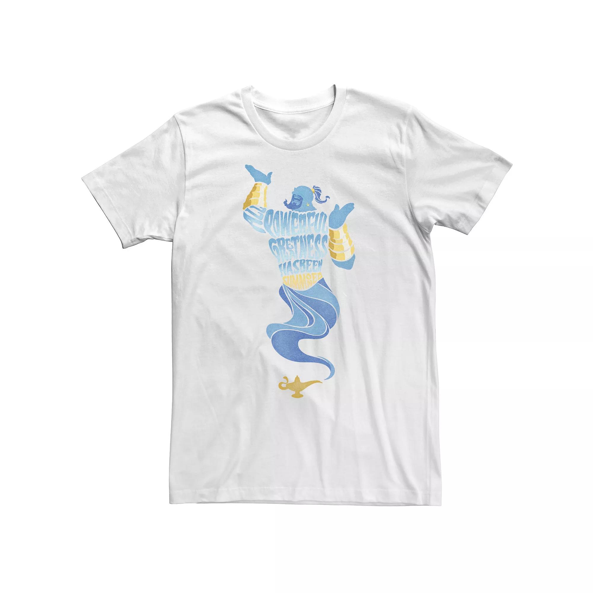 Big & Tall Disney Aladdin Live Action Powerful Genie Tee, Men's, Size: 5XL, White Product Image