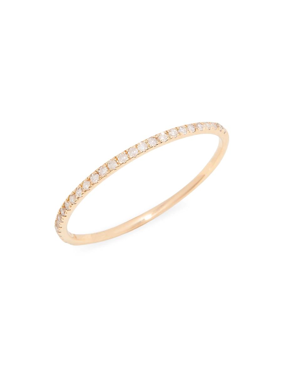 Womens Seline 14K Yellow Gold & 0.11 TCW Diamond Ring Product Image