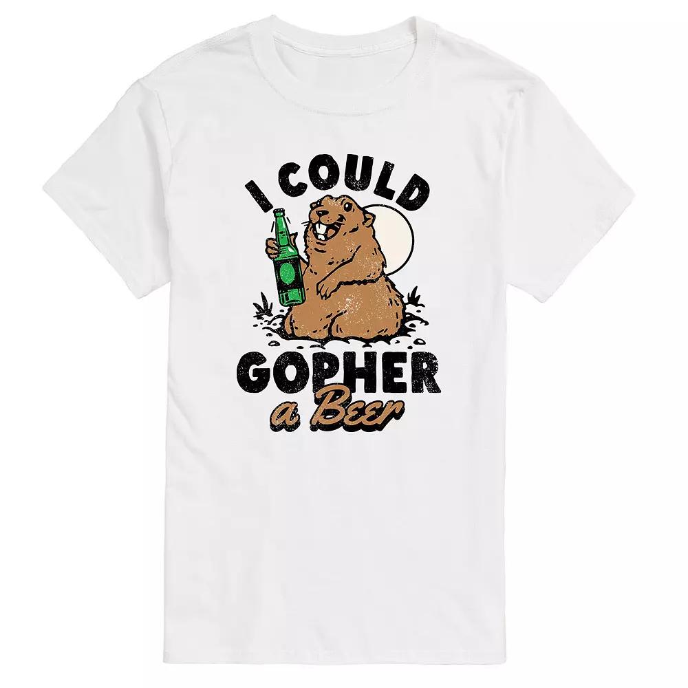 Big & Tall I Could Gopher a Beer Graphic Tee, Men's,  Product Image