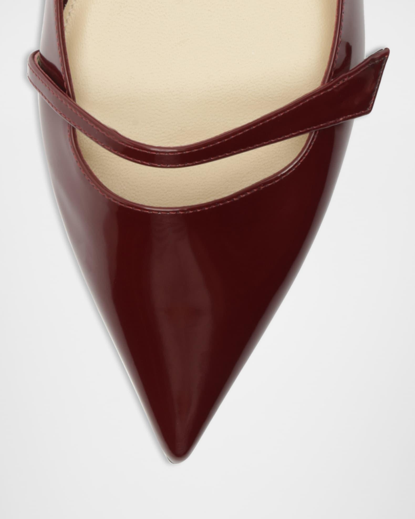 Tita Shiny Leather Mary Jane Ballerina Flats Product Image