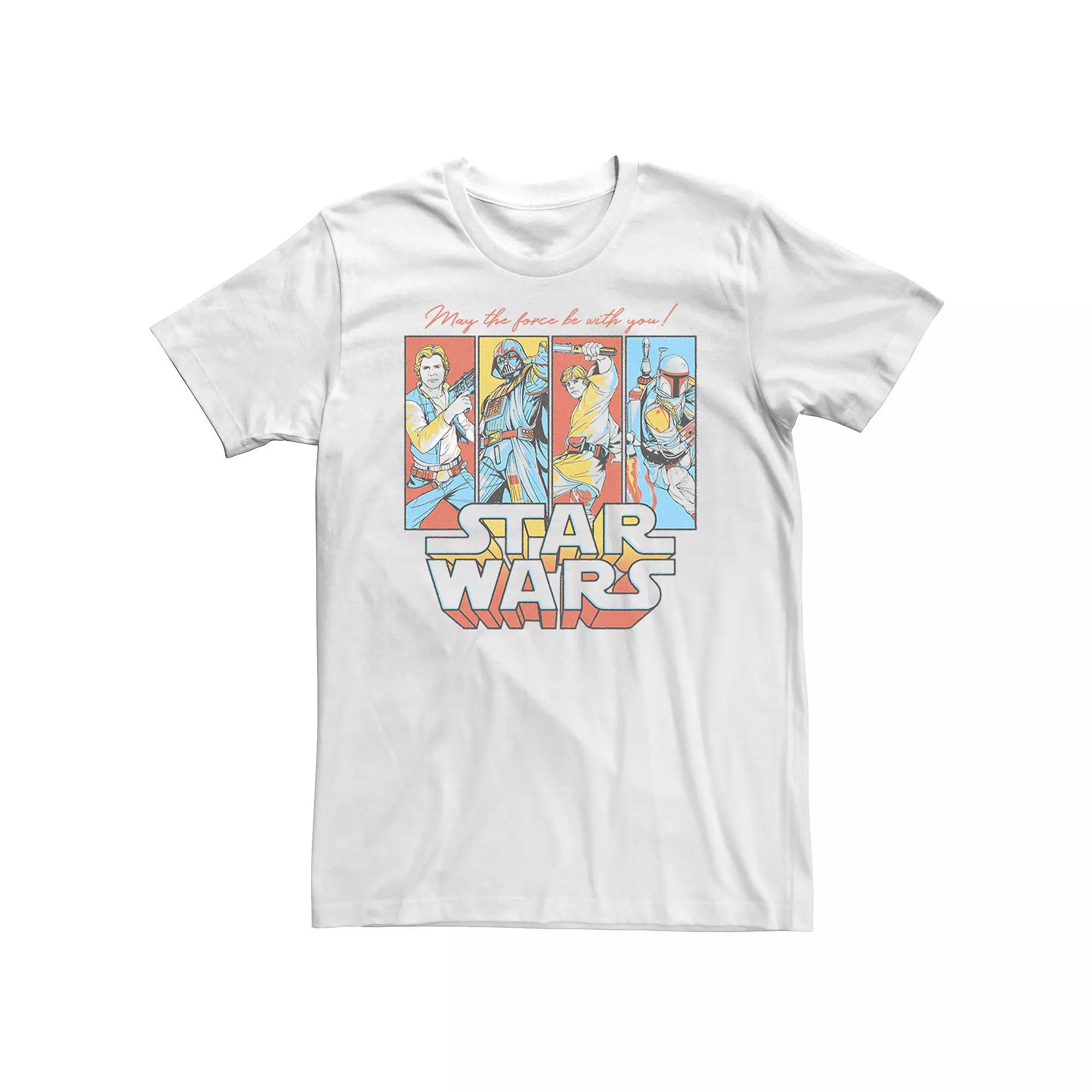 Big & Tall Star Wars Pop Culture Crew Logo Tee, Men's,  Product Image