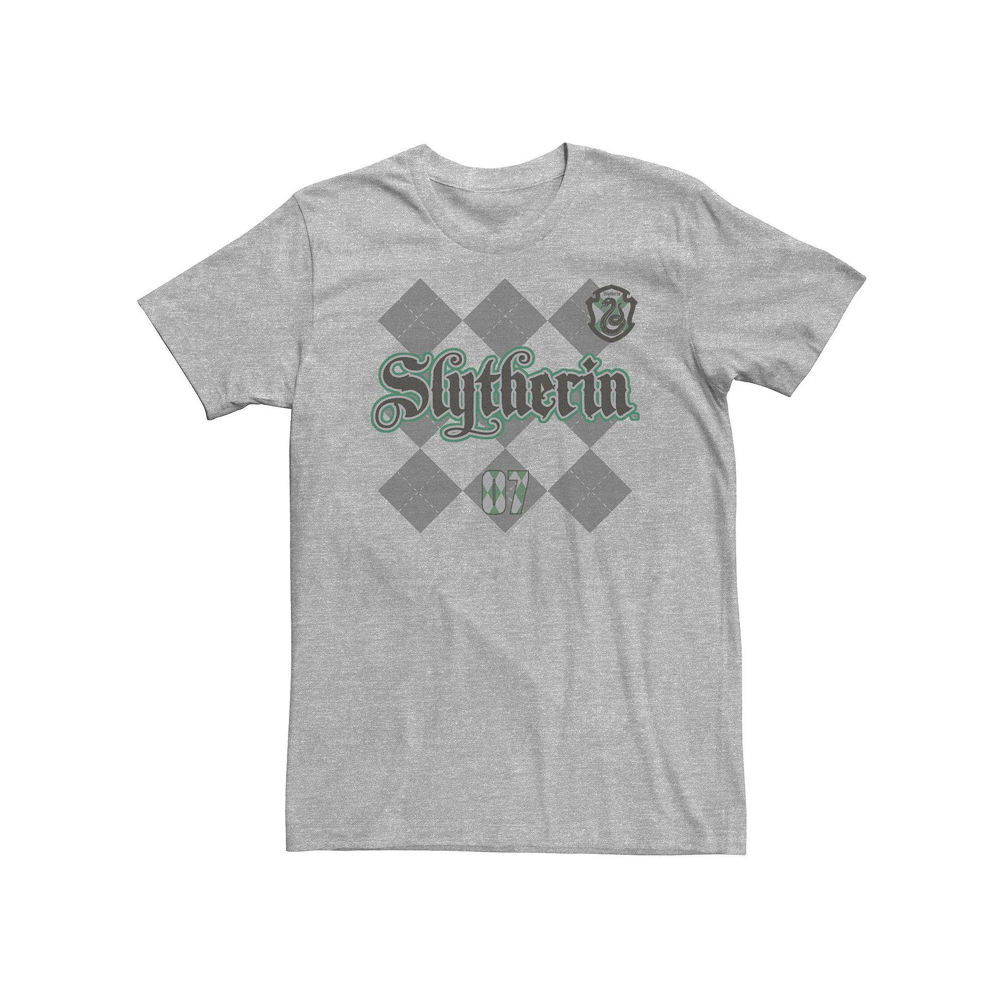 Big & Tall Harry Potter Slytherin Diamond Plaid Tee, Men's,  Product Image