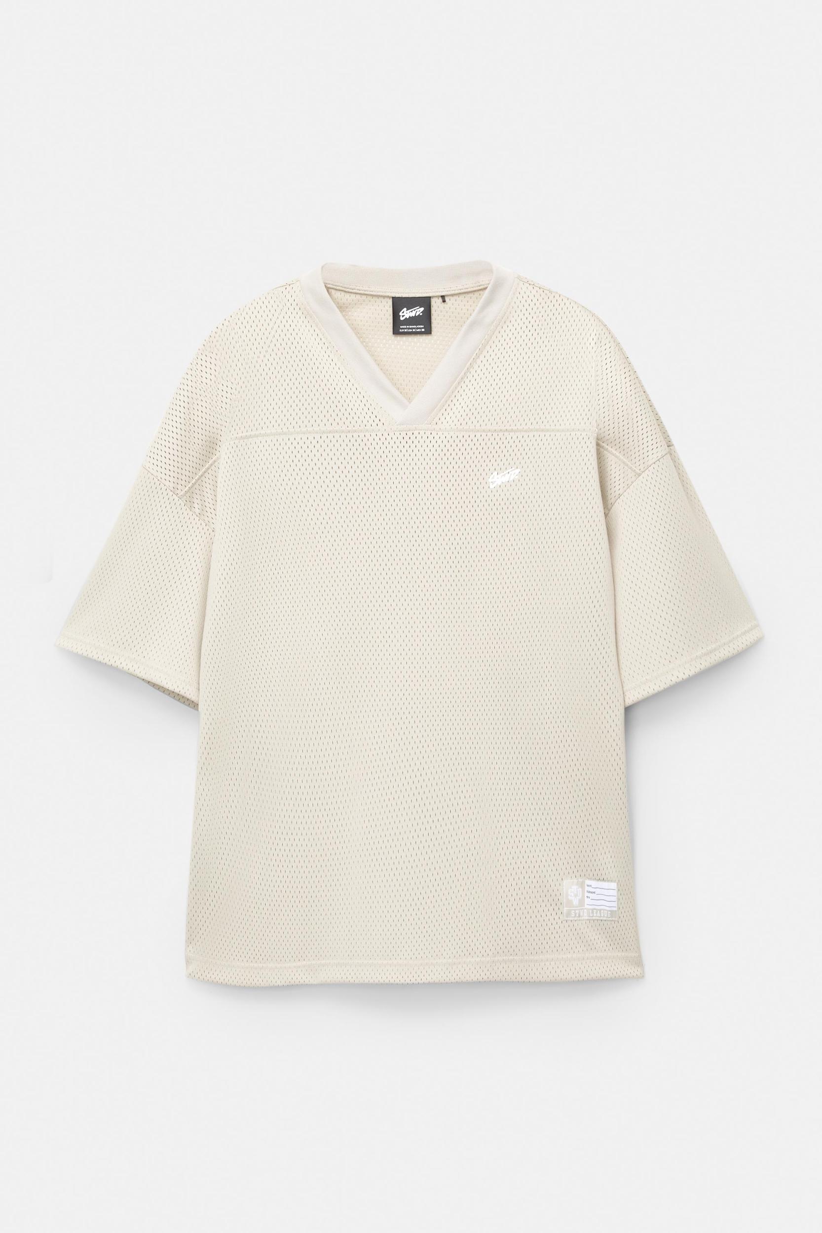 STWD mesh fabric T-shirt Product Image