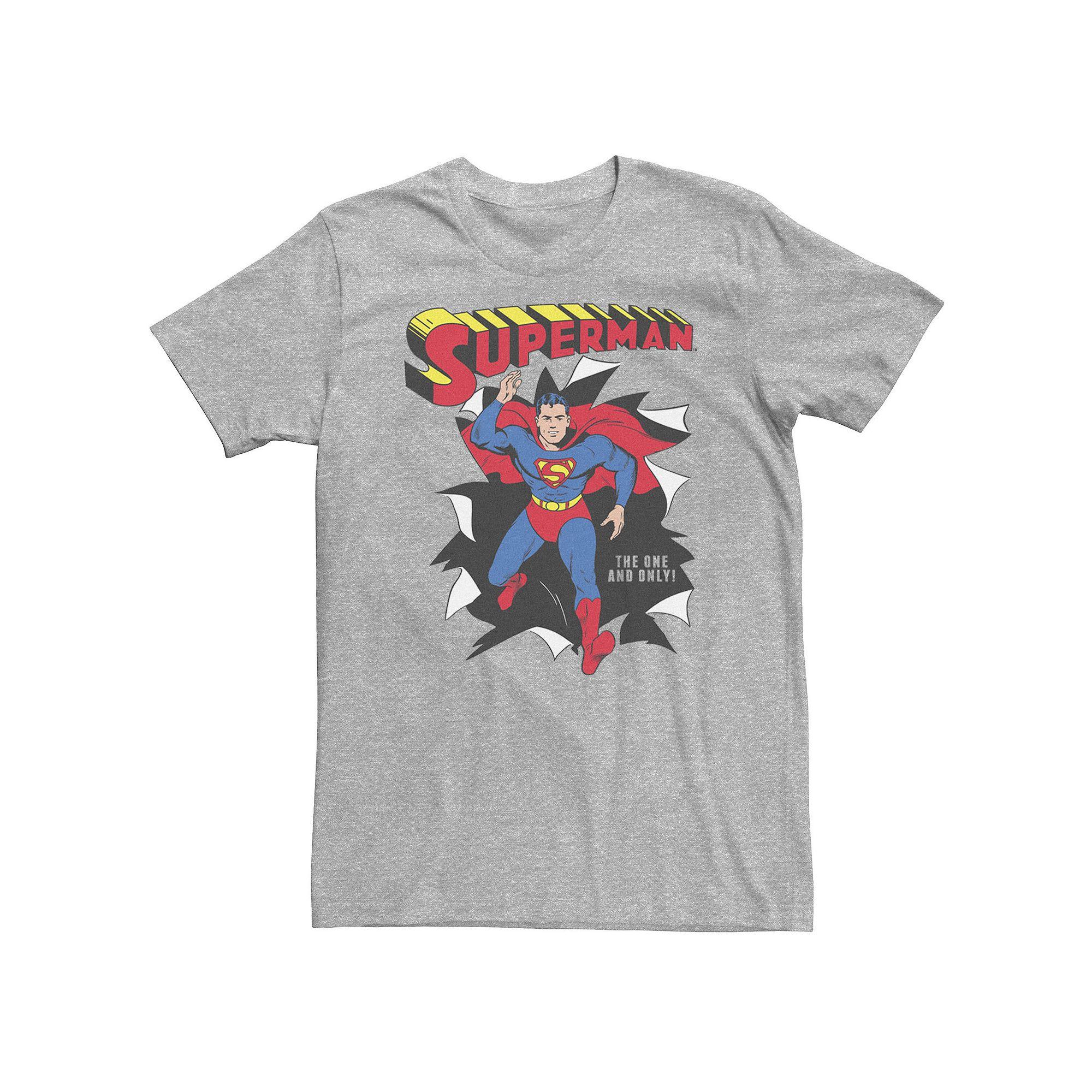 Big & Tall DC Comics Superman Through Wall Poster Tee, Men's,  Product Image