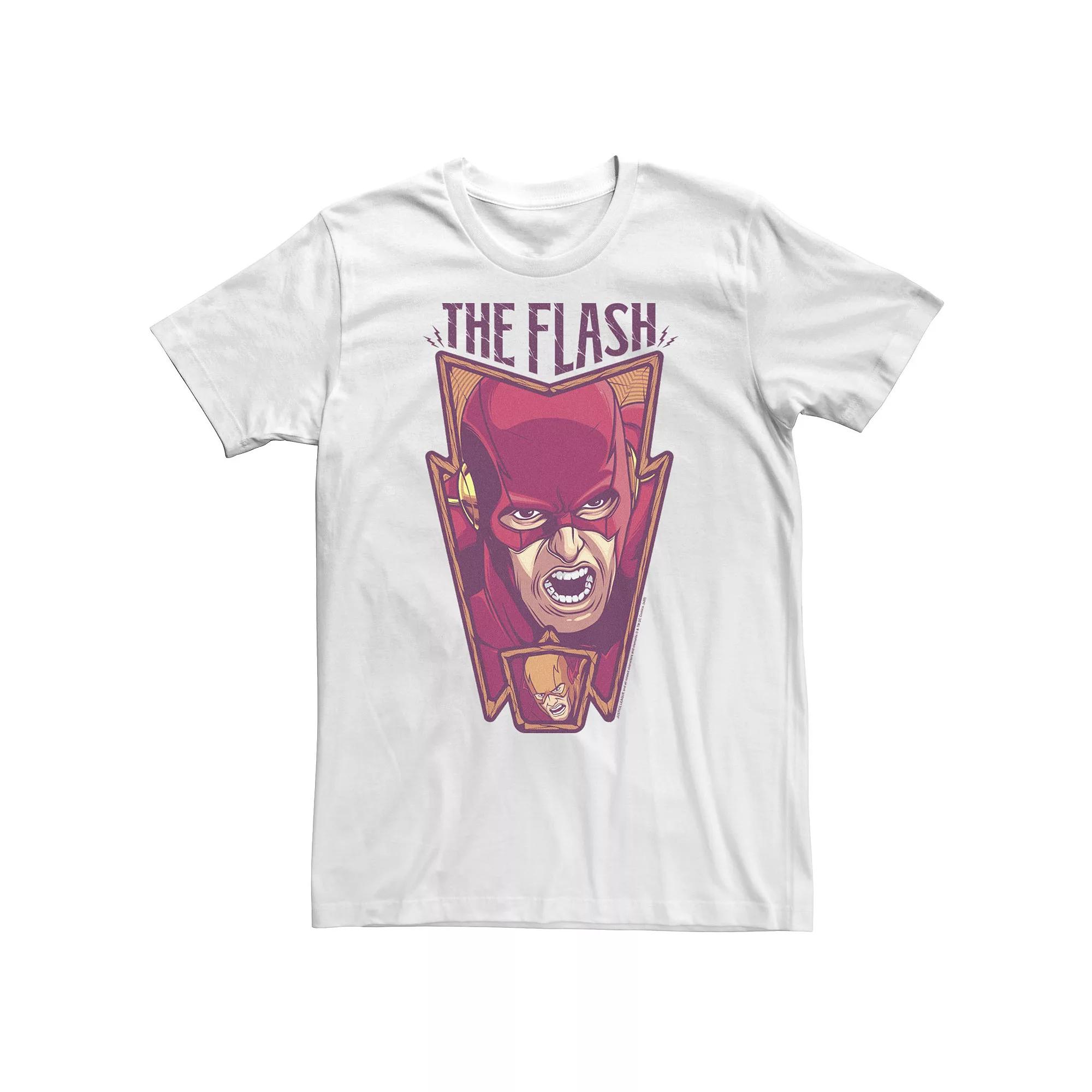 Big & Tall DC Fandome The Flash Portrait Tee, Men's, Size: XXL Tall, White Product Image