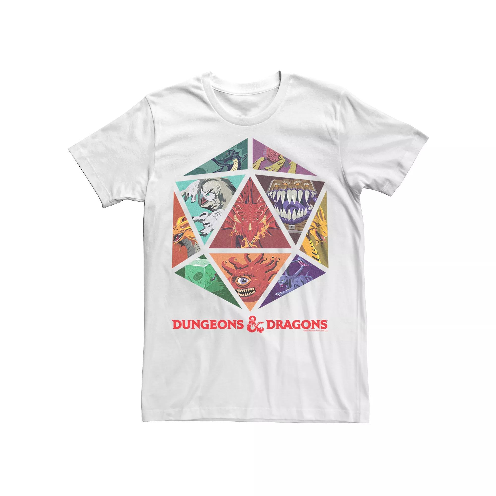 Men's Dungeons & Dragons Creatures Dice Graphic Tee,  Product Image